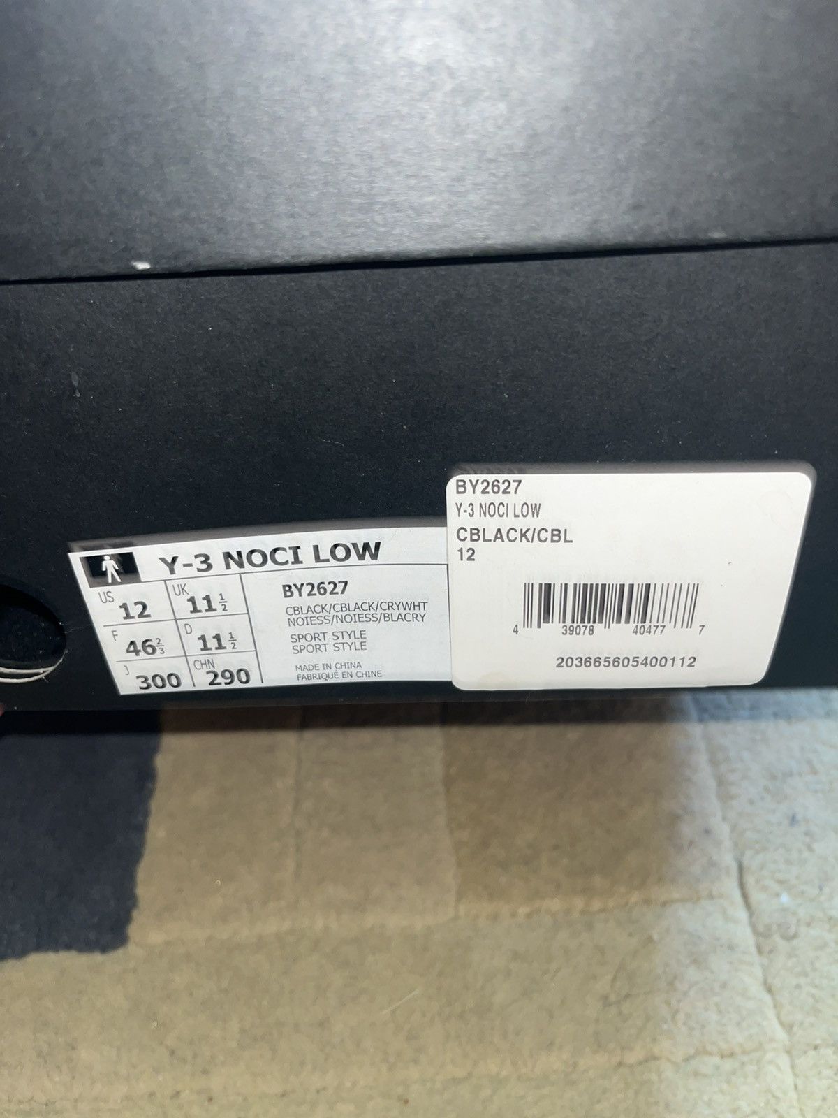 Y-3 Adidas Y-3 Noci Low Black And White Size 12 Brand New Size US 12 / EU 45 - 3 Thumbnail