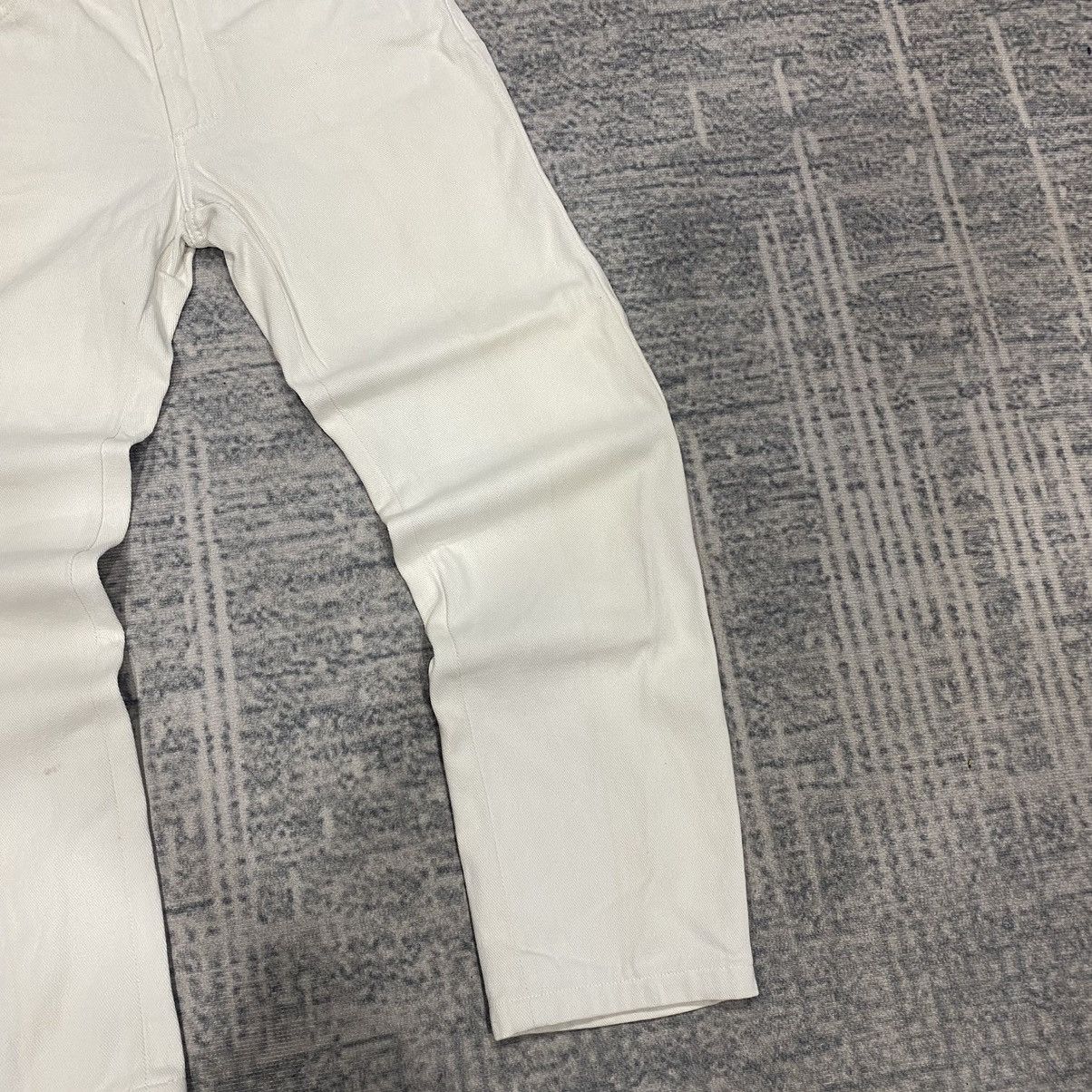 Versace × Versace Jeans Couture Sick☠️ Versace White Denim Jeans 90s Size US 29 - 3 Thumbnail