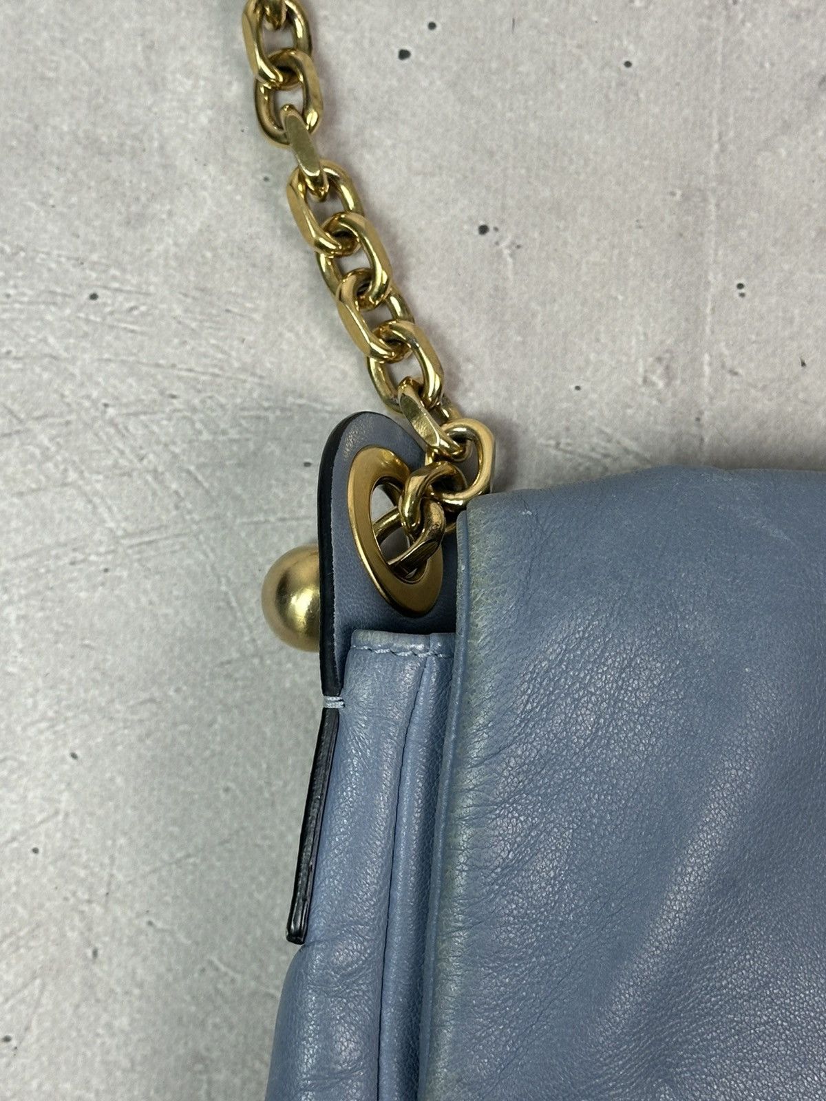 RED Valentino Red Valentino Leather Blue Handle Chain Made in Italy Bag Size ONE SIZE - 8 Thumbnail