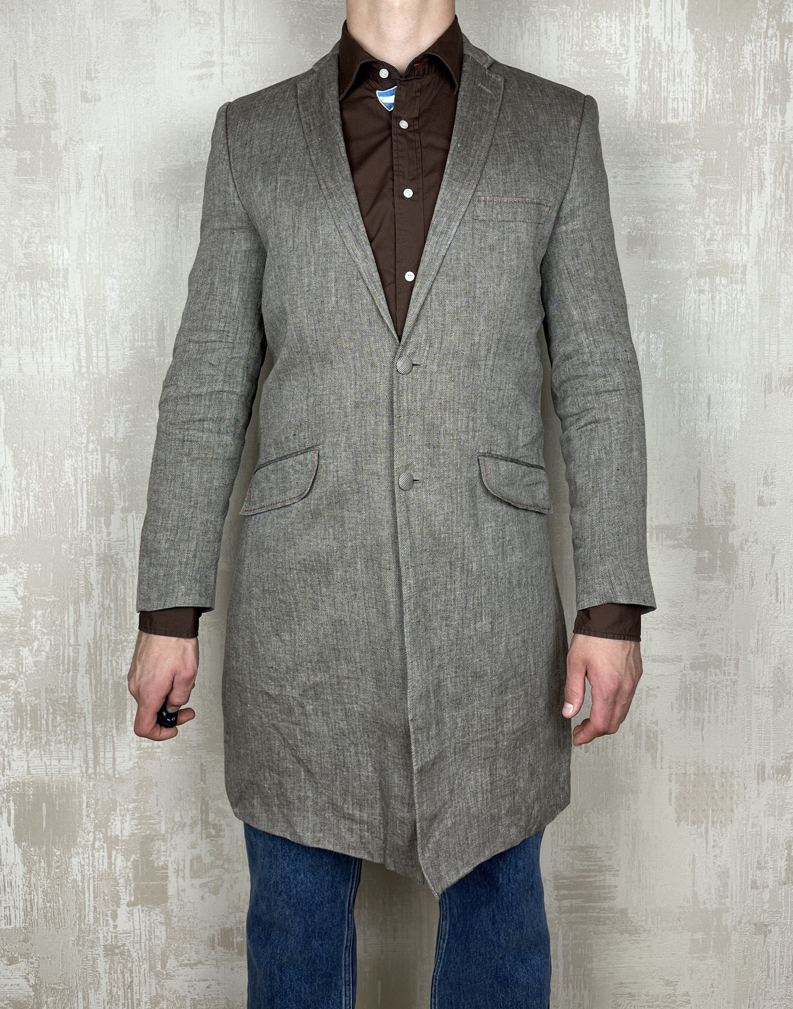 Other UK Holland Esquire Linen Long Blazer Coat Hand Customised Size US M / EU 48-50 / 2 - 2 Thumbnail