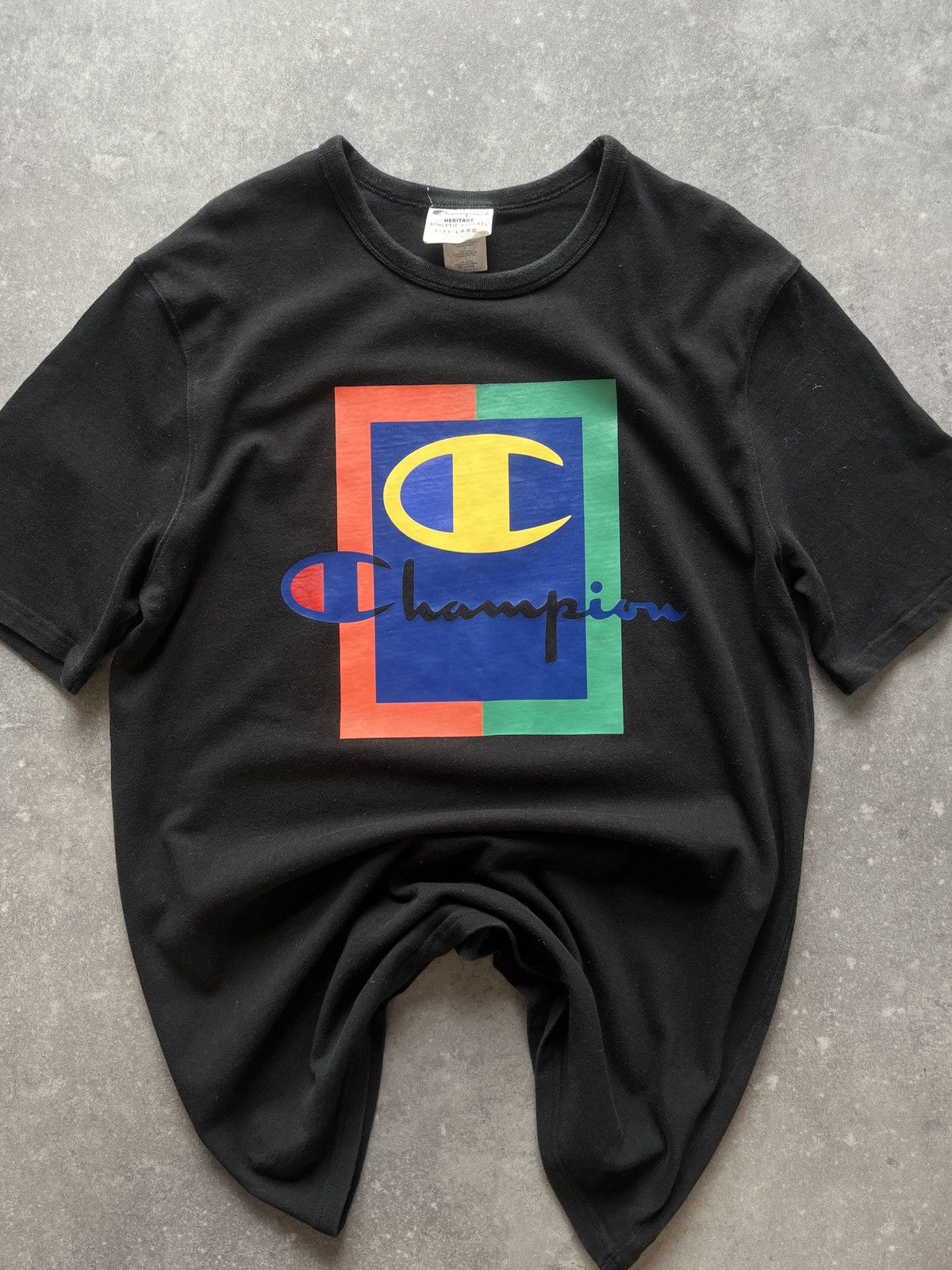 Champion Vintage Champion Heritage Athletic Apparel T-shirt 90s USA Size US L / EU 52-54 / 3 - 2 Thumbnail