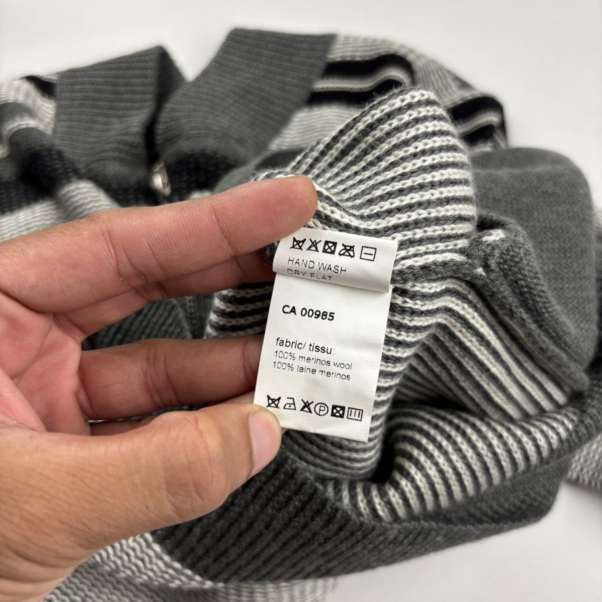 Kris Van Assche Kris Van Assche Merino Wool Zip Sweater Size US S / EU 44-46 / 1 - 11 Thumbnail