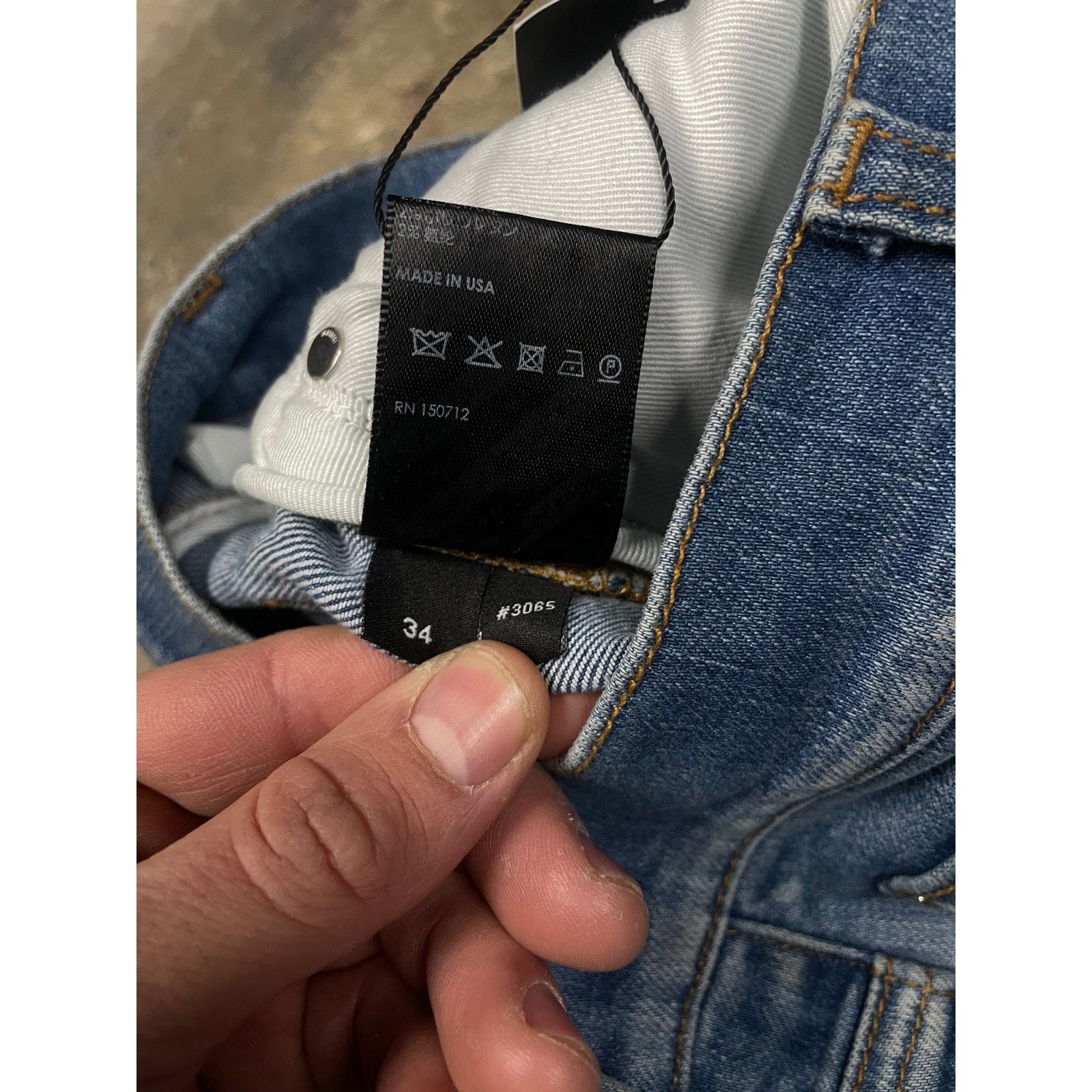 Amiri Amiri MX2 Indigo Used 34 Size US 34 / EU 50 - 4 Thumbnail