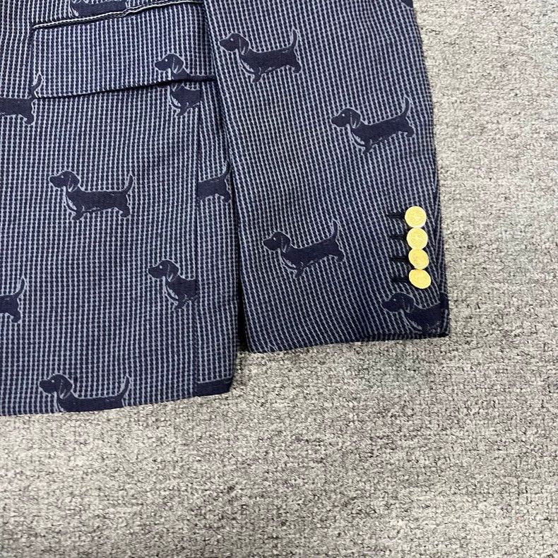 Thom Browne Thom Browne Size 2 Full Indian dachshund gold buckle blazer Size 40R - 4 Thumbnail