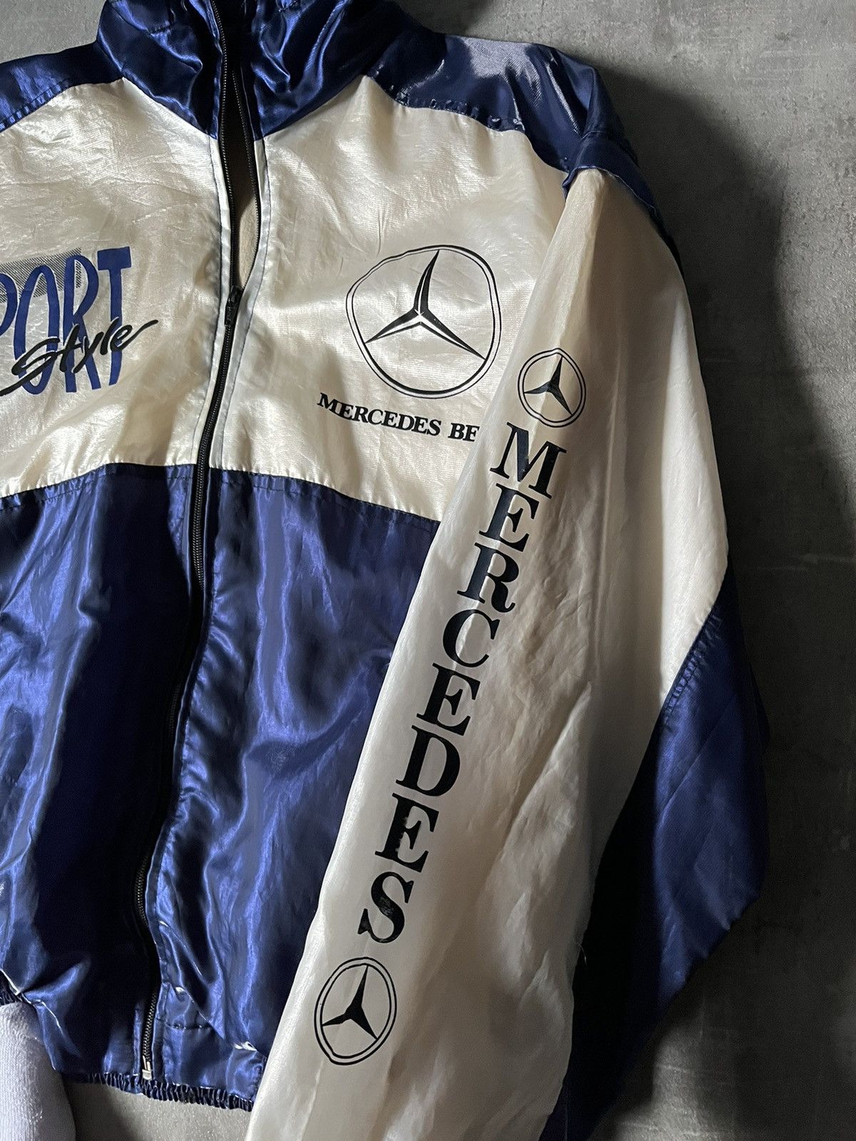 Mercedes-Benz Vintage Mercedes Benz jacket nylon 90s rare Size US XL / EU 56 / 4 - 11 Thumbnail