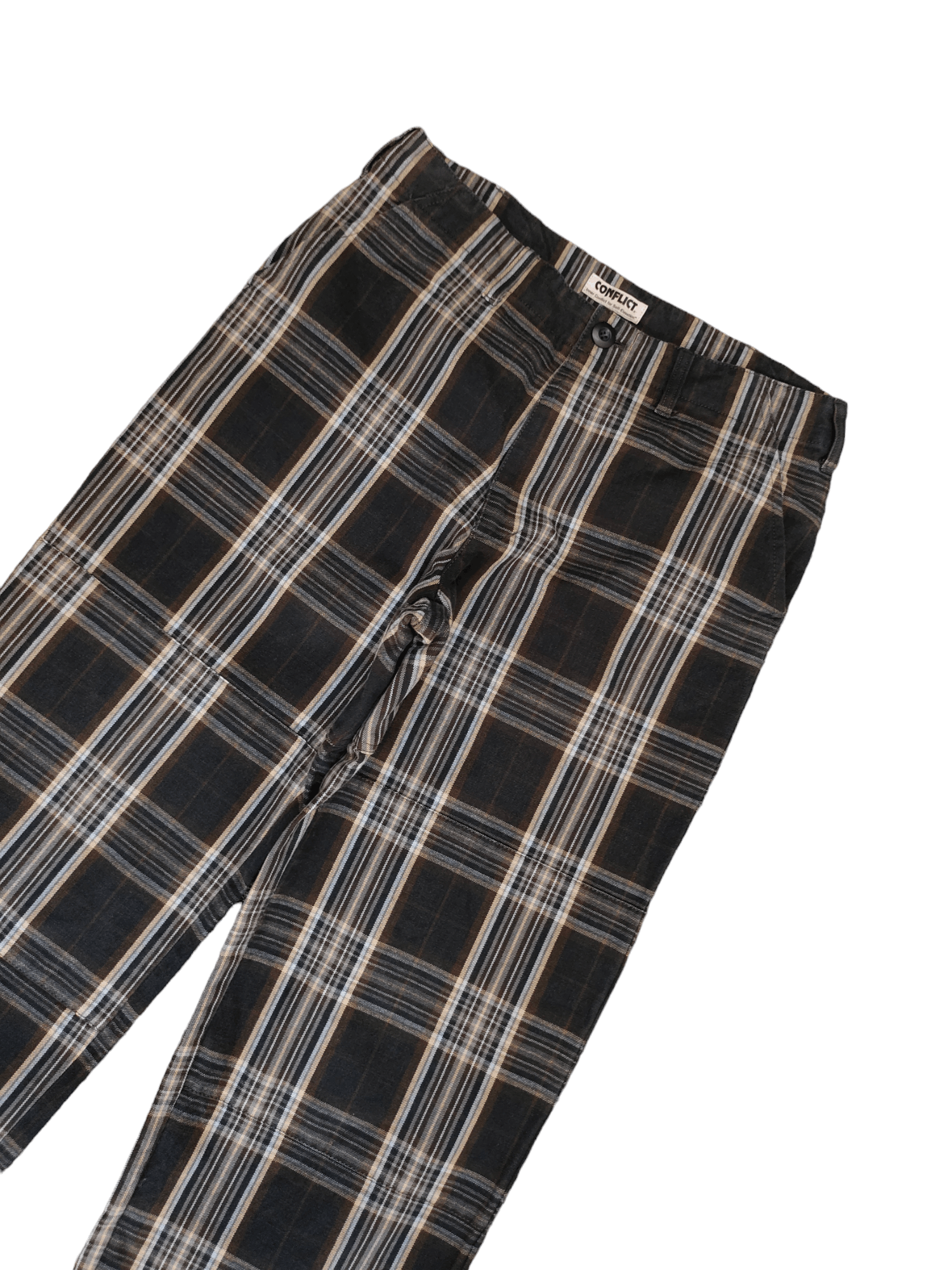 Comme des Garcons × Undercover Baggy Jeans Conflict Japan Checkered Double Knee Wide Leg Size US 32 / EU 48 - 5 Thumbnail