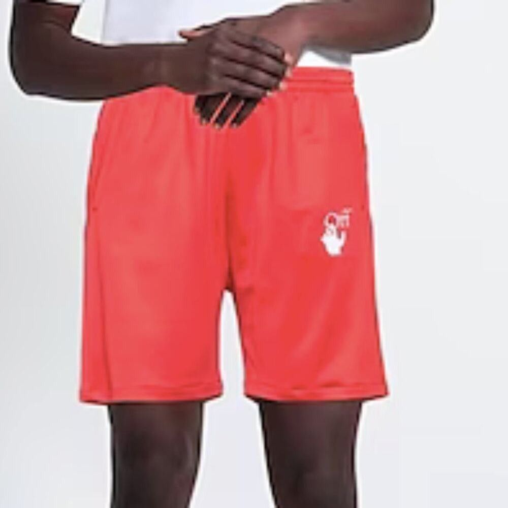 Off-White Off-White Hand Logo Shorts Red M Size US 30 / EU 46 - 5 Thumbnail