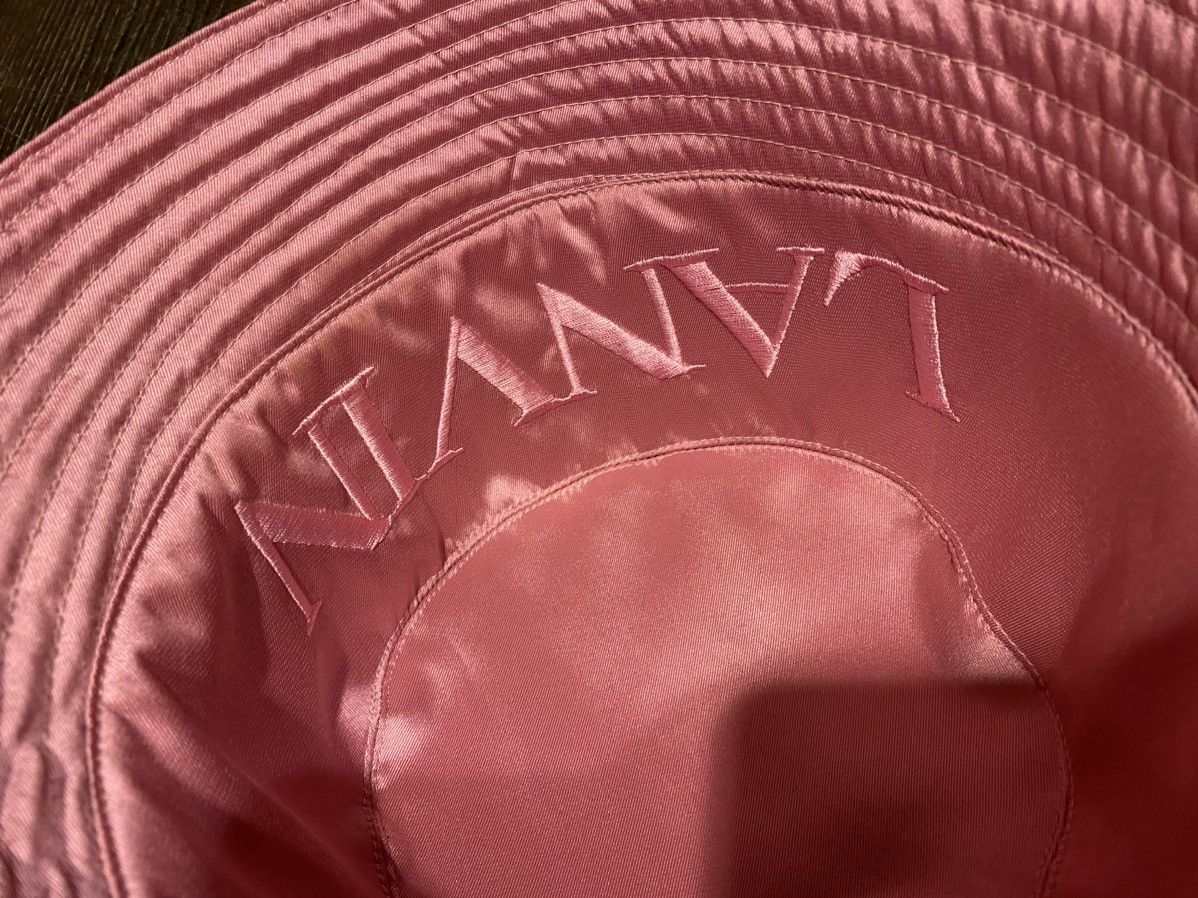 Lanvin Lanvin Logo Embroidered Reversible Bucket Hat Size ONE SIZE - 8 Thumbnail
