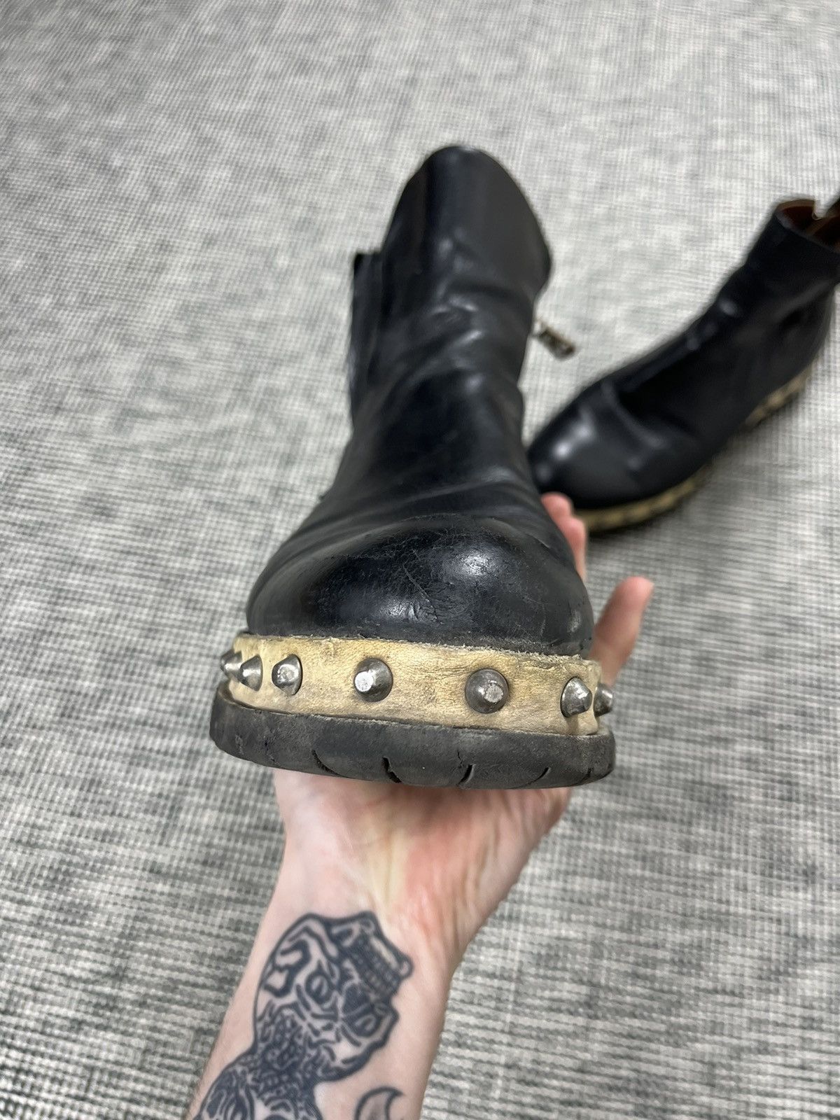 A.S.98 A.S. 98 studded Chelsea chunky boots avant garde Size US 8 / IT 38 - 3 Thumbnail