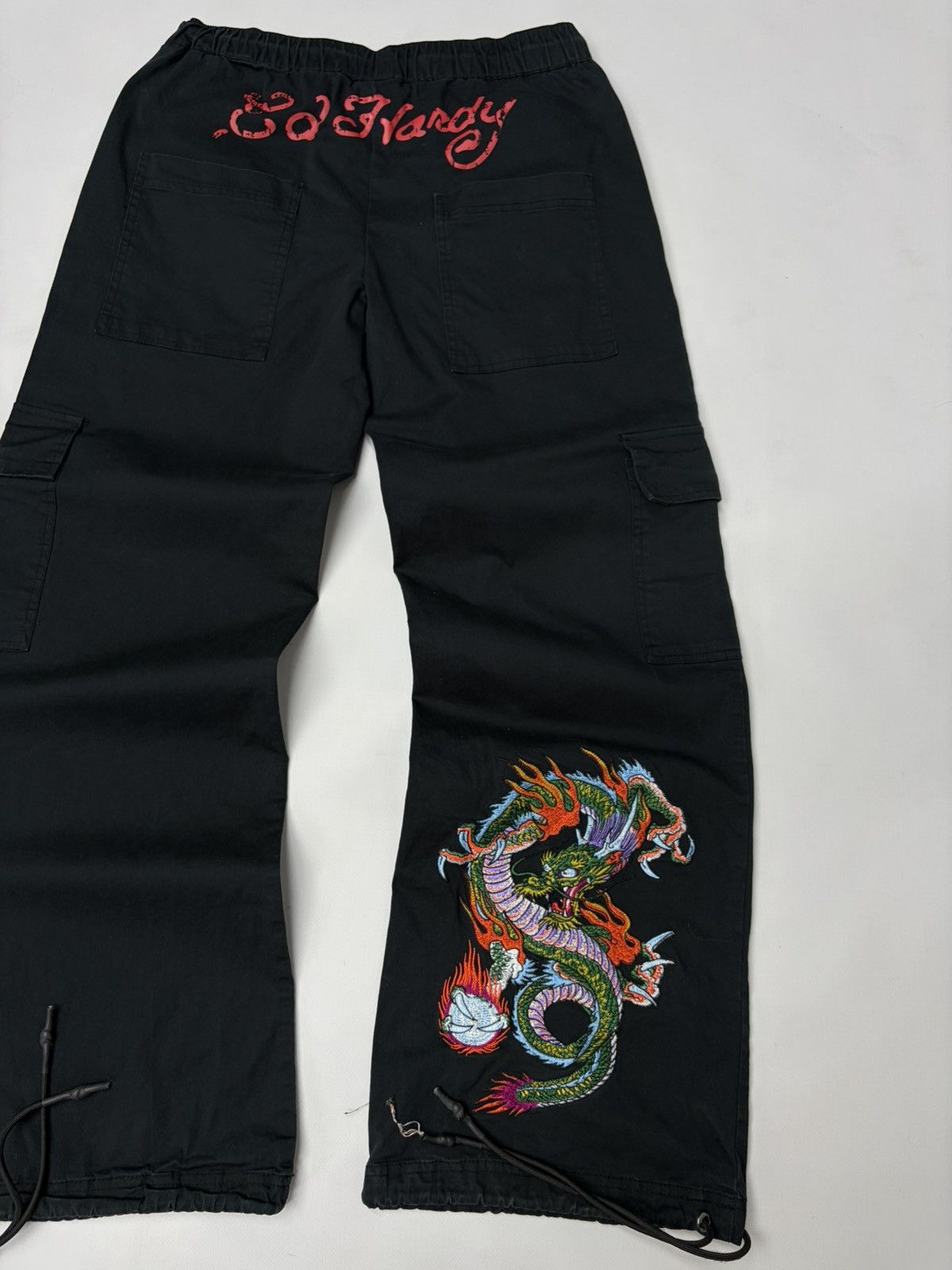 Ed Hardy VTG Ed Hardy x Urban Outfitters Dragon Cargo Jeans Pants Y2K Size US 30 / EU 46 - 2 Thumbnail
