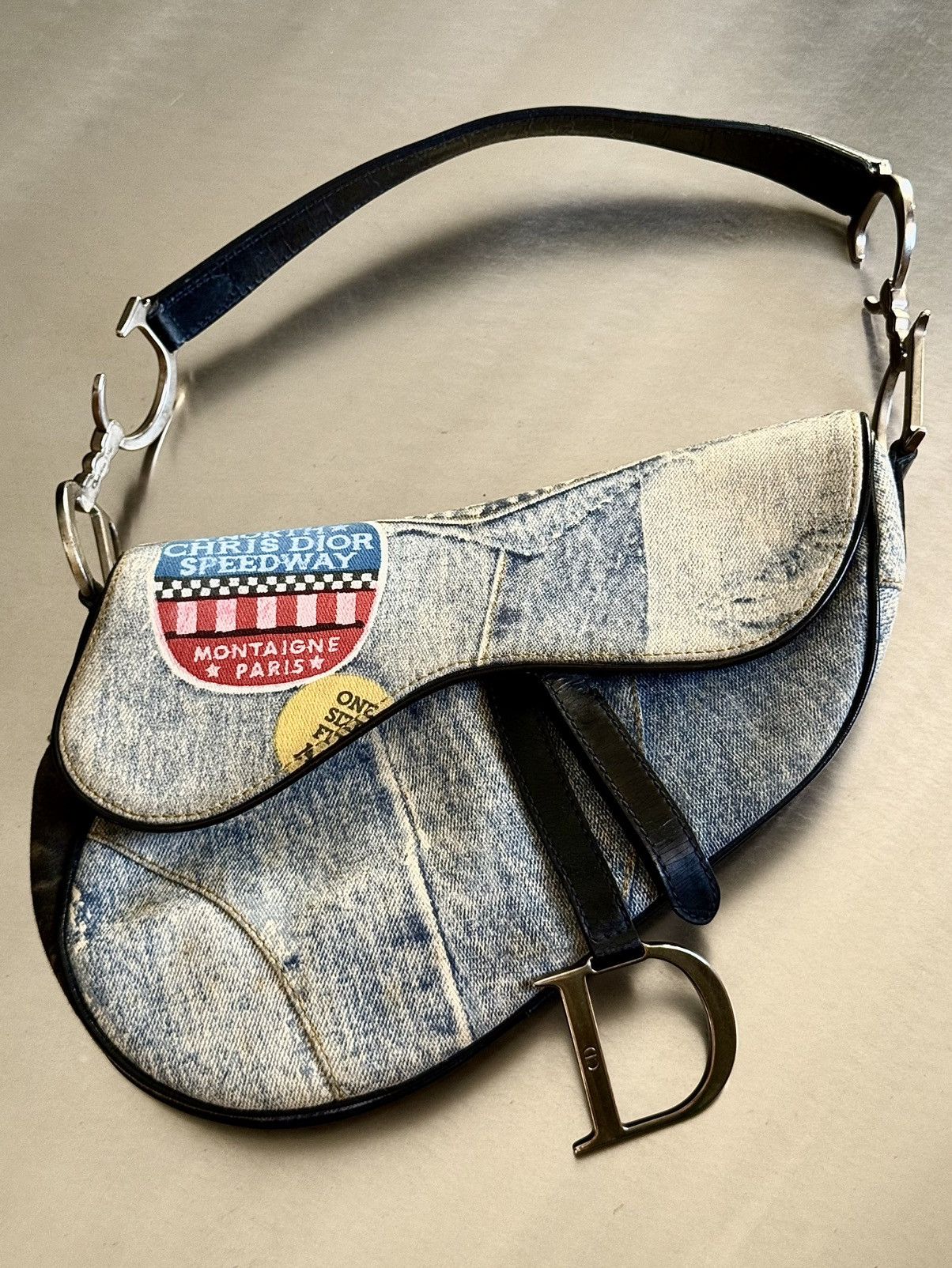 Dior Dior - John Galliano - SS2001 - Speedy way Denim -Saddle Bag Size ONE SIZE - 16 Thumbnail
