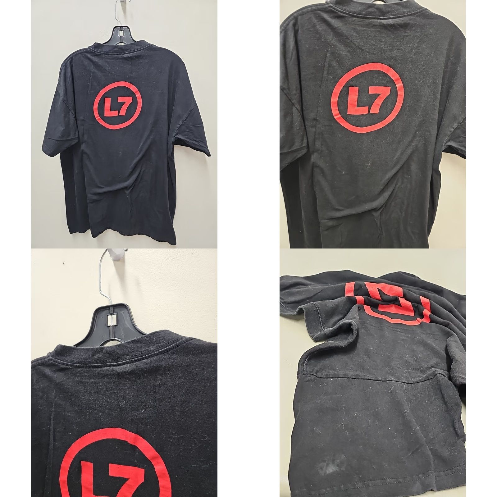 Vintage VINTAGE L7 Band Off The Wagon T Shirt 90s Graphic Print Unisex Adults Large Black Men Women Size US L / EU 52-54 / 3 - 8 Thumbnail