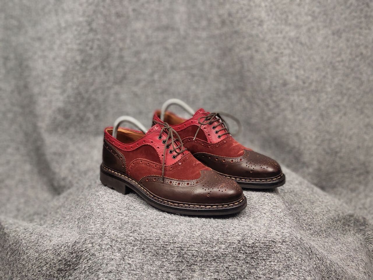 Heschung Heschung Design Owen Oxford Leather Red Brogue Boots Size US 7.5 / EU 40-41 - 6 Thumbnail