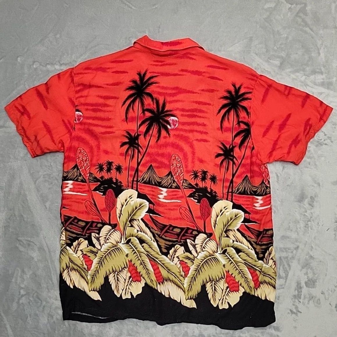 Vintage Ingear Shirt Mens 2XL Red Hawaiian Tropical Graphic Print Button-Up Beach Resort Casual Size US XXL / EU 58 / 5 - 5 Thumbnail