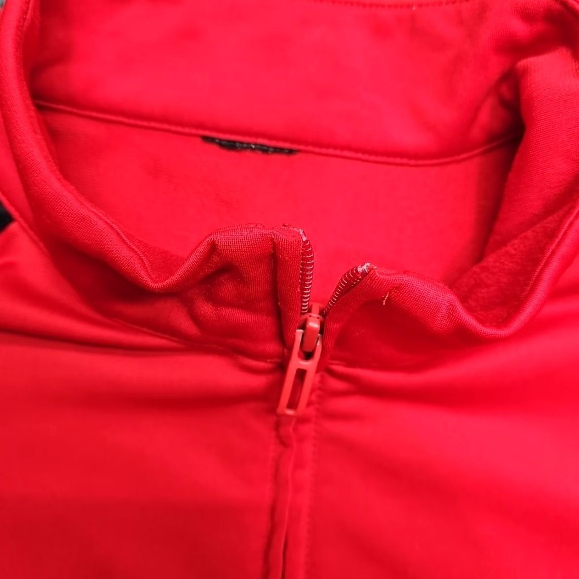 Adidas Adidas Track Jacket Men XL Red 3 Stripe Black Trim Full Zip Running Cover (Regular) Size US XL / EU 56 / 4 - 3 Thumbnail
