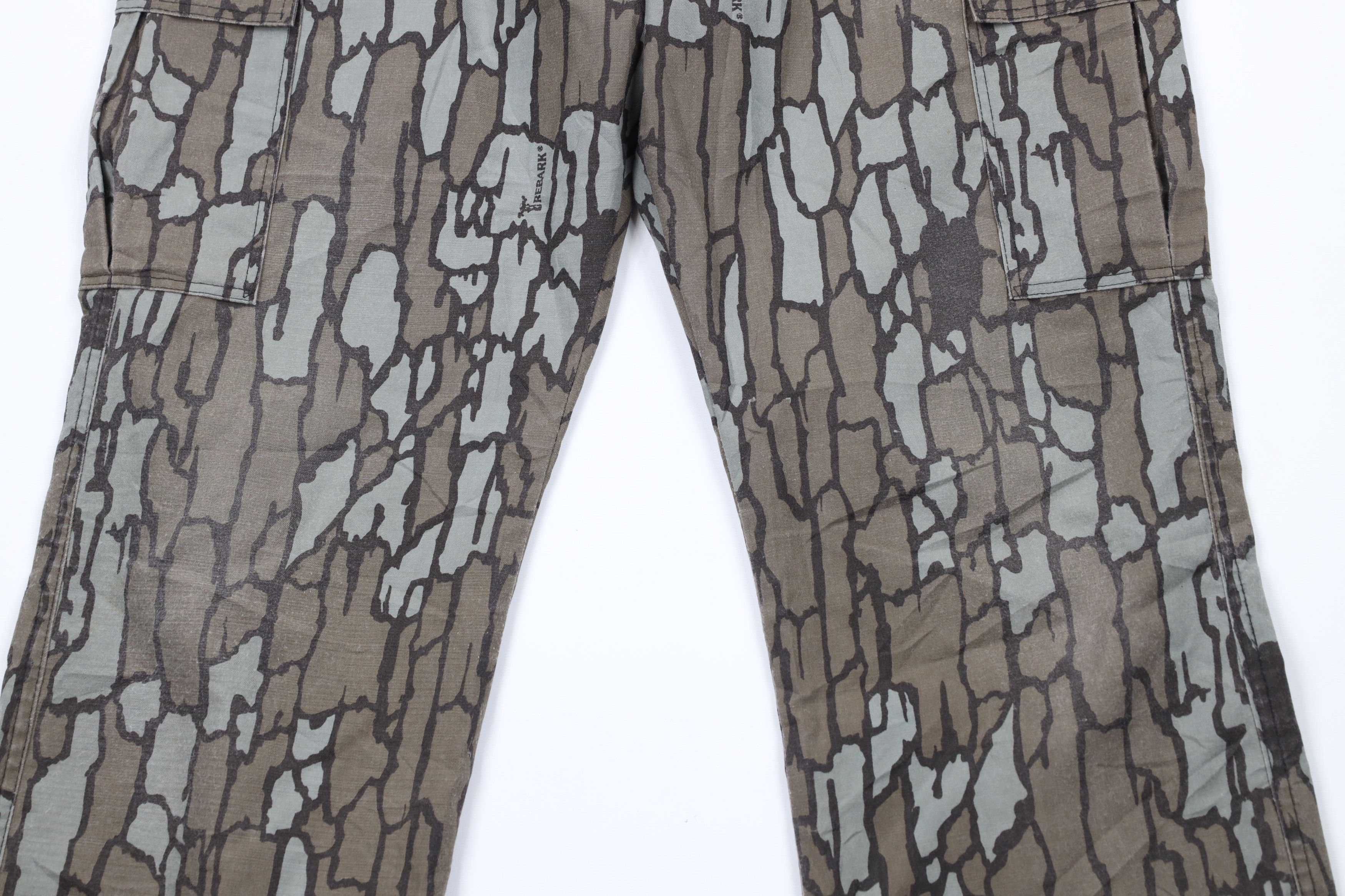 Vintage Vintage 80s Trebark Camouflage Wide Leg Cargo Pants USA Size US 36 / EU 52 - 3 Thumbnail