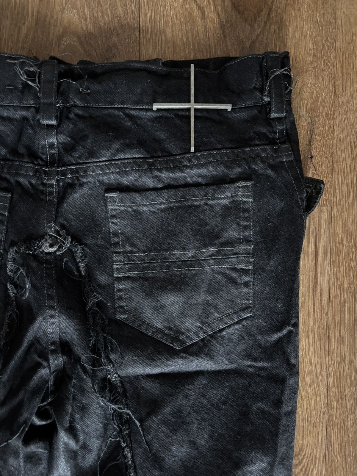 SHINE LUXURY SHINE LUXURY STUDIOS "MORGENSTAR" INSERTED FLARED PANTS Size US 32 / EU 48 - 6 Thumbnail