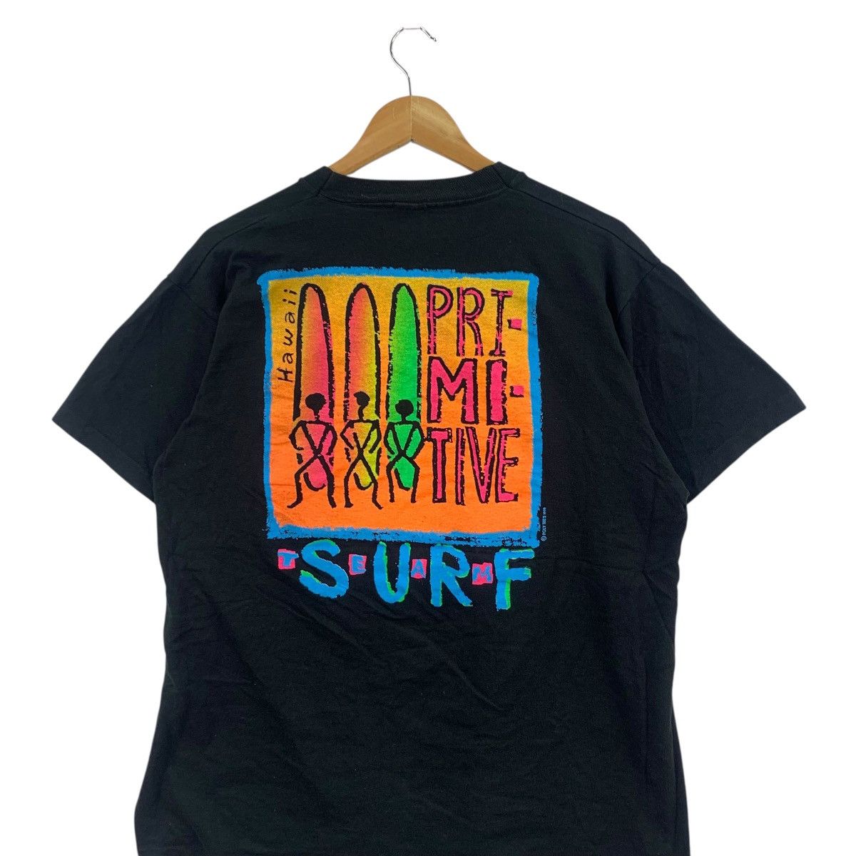 Primitive Vintage 90’ PRIMITIVE SURF HAWAII Stickman Artwork Tee Shirt Size US XL / EU 56 / 4 - 2 Thumbnail