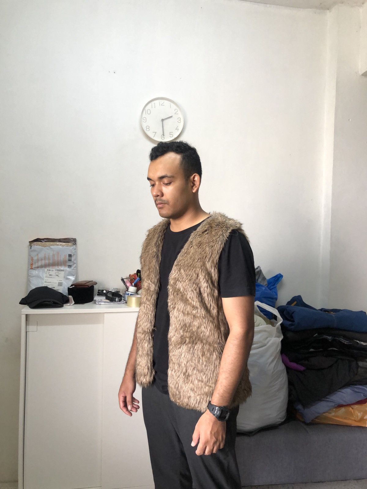 If Six Was Nine Old Navy Faux Fur Punk Vest Brown If Six Was Nine Size US M / EU 48-50 / 2 - 18 Thumbnail