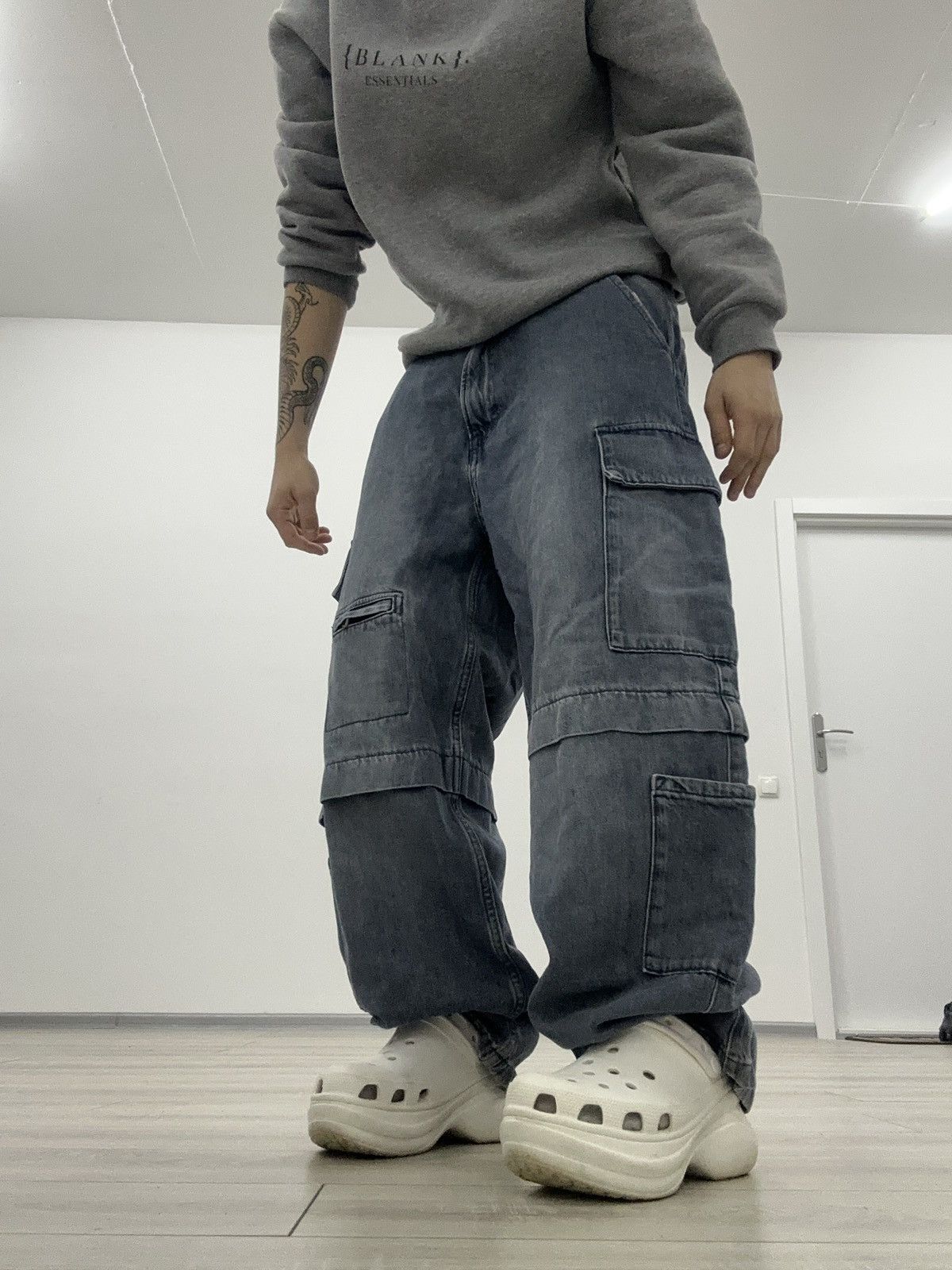 Hysteric Glamour Baggy Wide Y2K Cargo Multipocket Hysteric Glamour Jeans Size US 32 / EU 48 - 5 Thumbnail