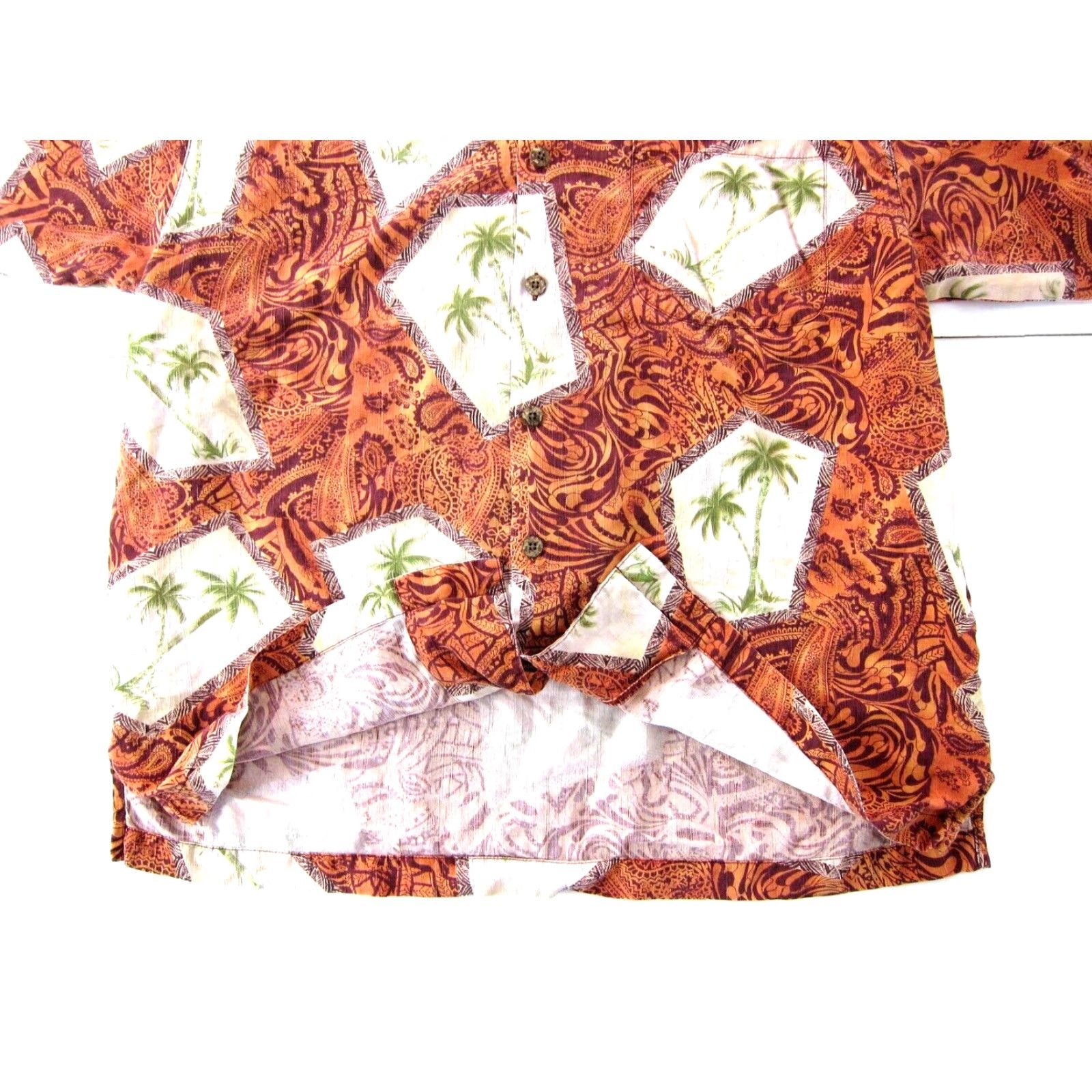 Tommy Bahama Tommy Bahama 100% Silk Floral Hawaiian Button Down Shirt Men Medium Size US L / EU 52-54 / 3 - 5 Thumbnail