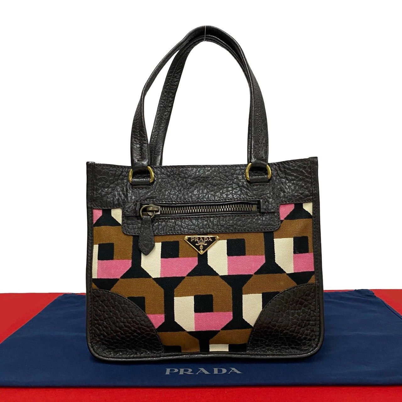 Prada Handbag Brown Leather