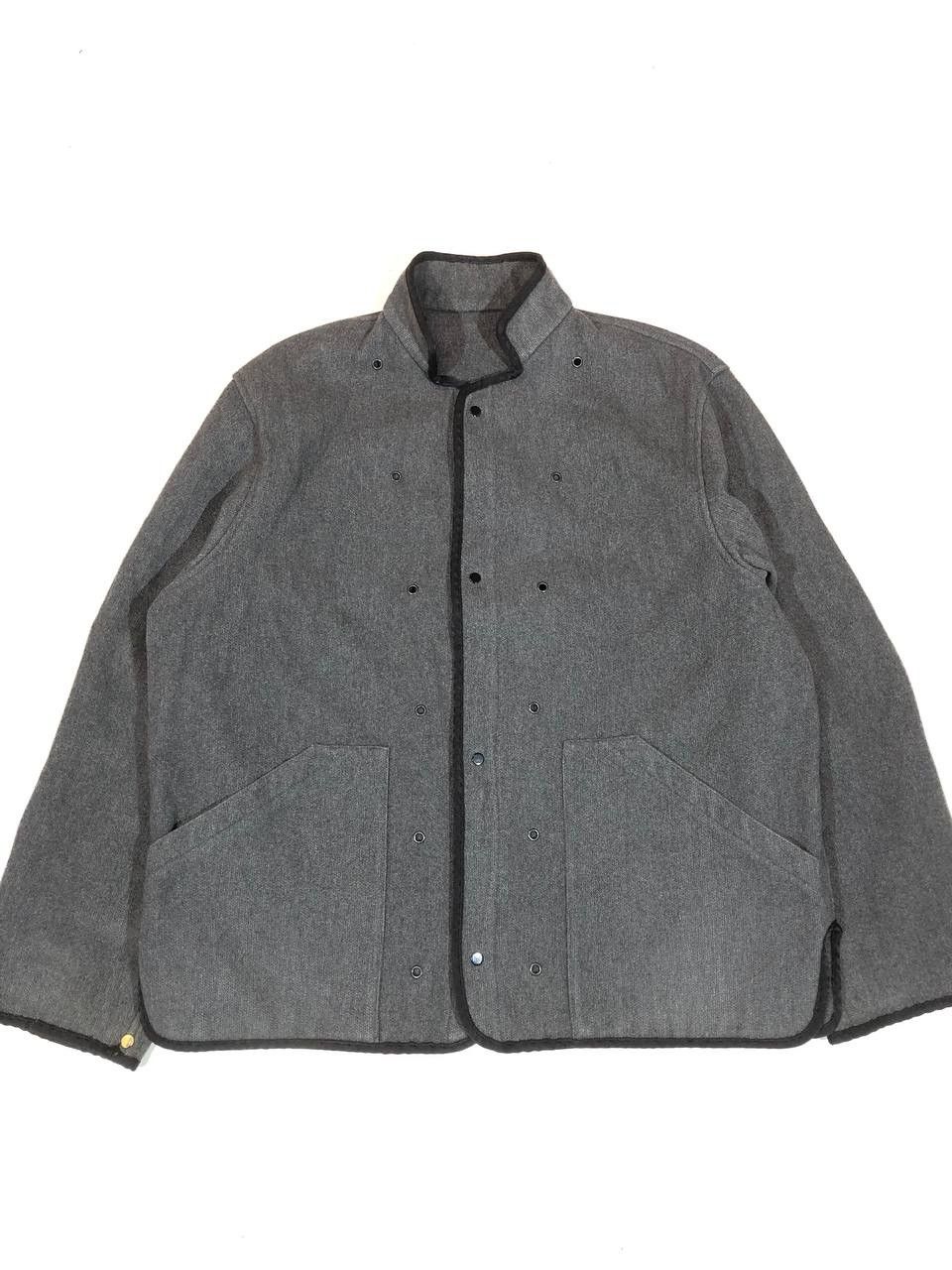 Stone Island × Vintage Vintage Rare Stone Island lining Grey Wool Jacket Size US XL / EU 56 / 4 - 1 Thumbnail