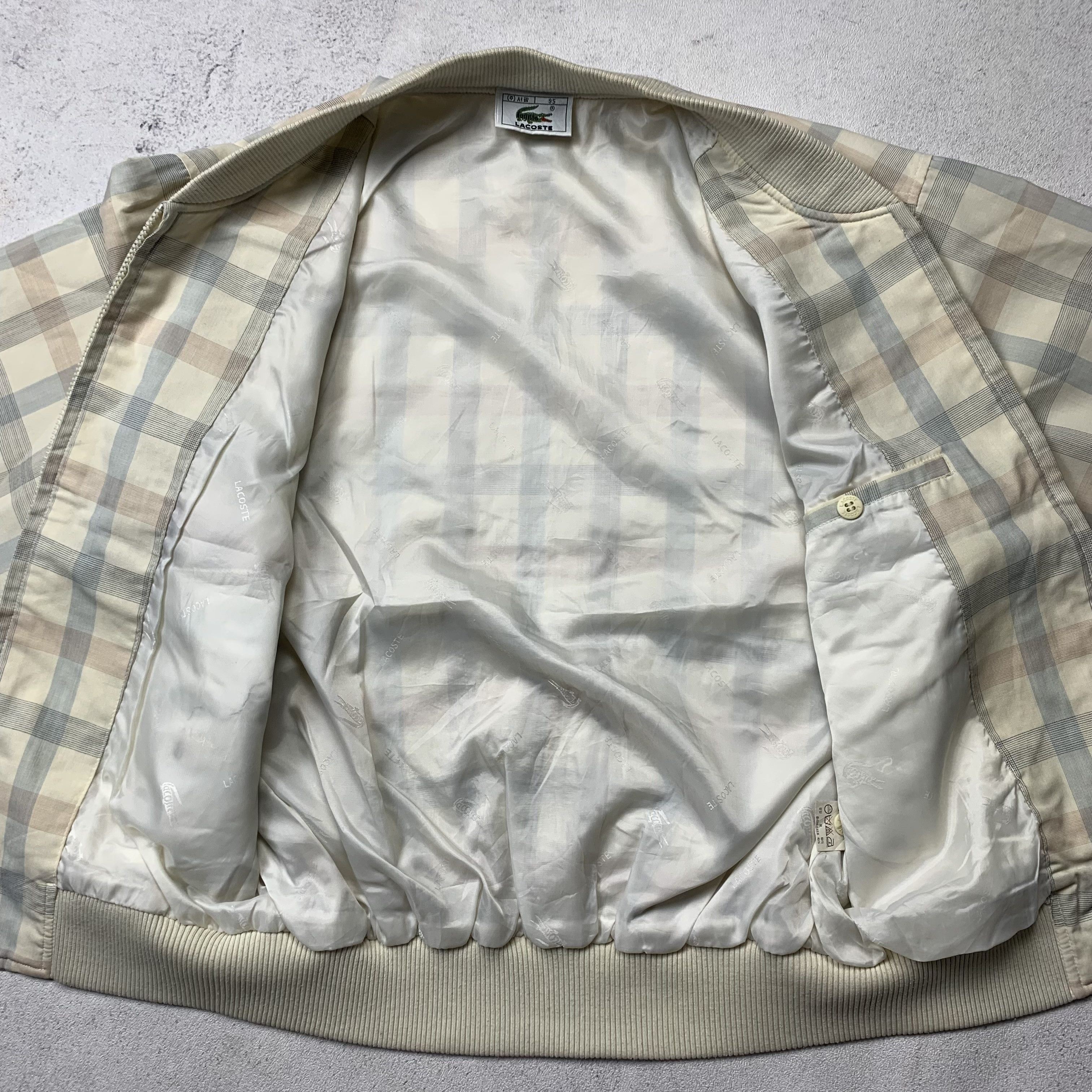 Lacoste Vintage Lacoste Bomber Plaid Jacket Size US M / EU 48-50 / 2 - 8 Thumbnail