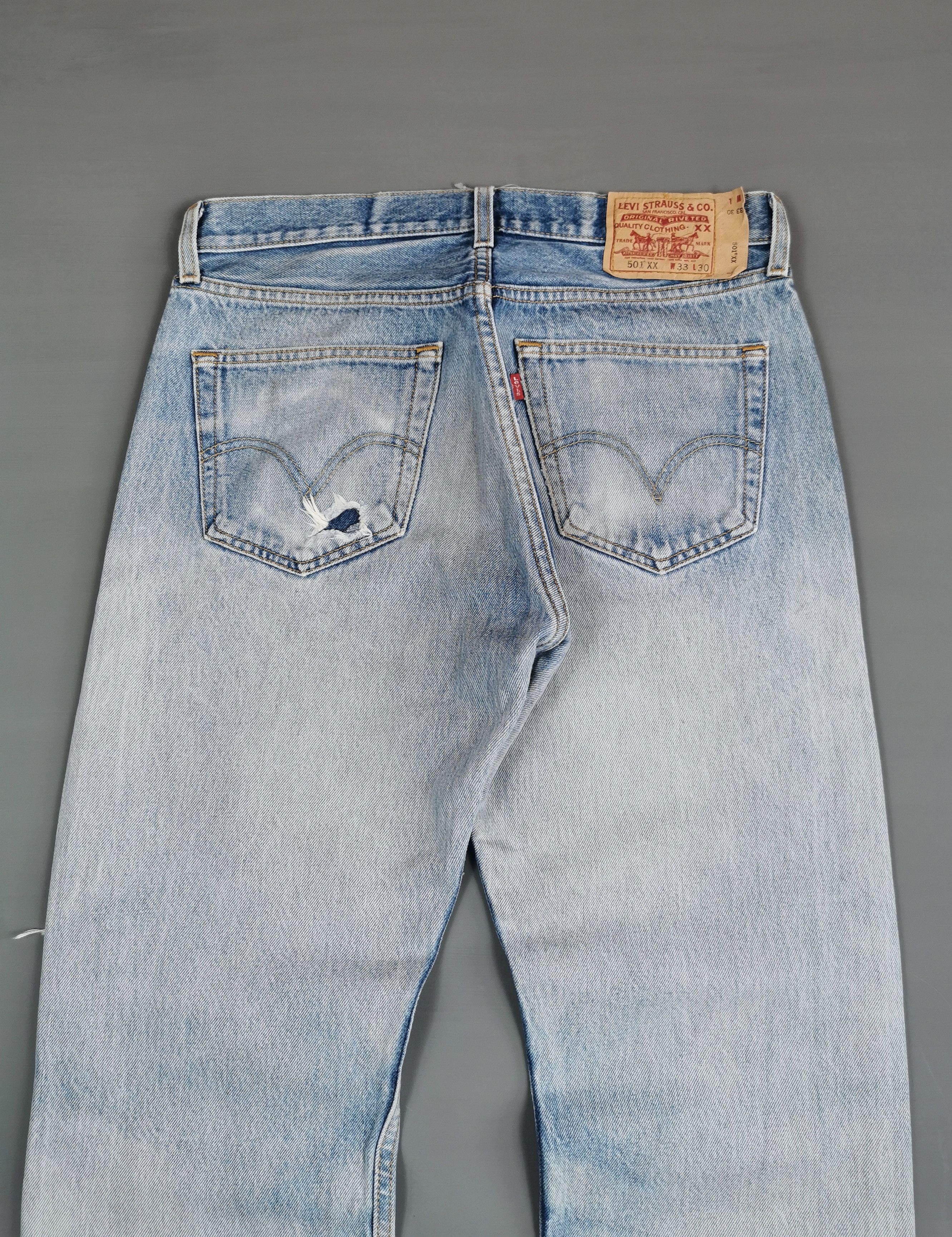 Levi's Vintage Levis 501xx Distressed Jeans Size US 32 / EU 48 - 2 Thumbnail