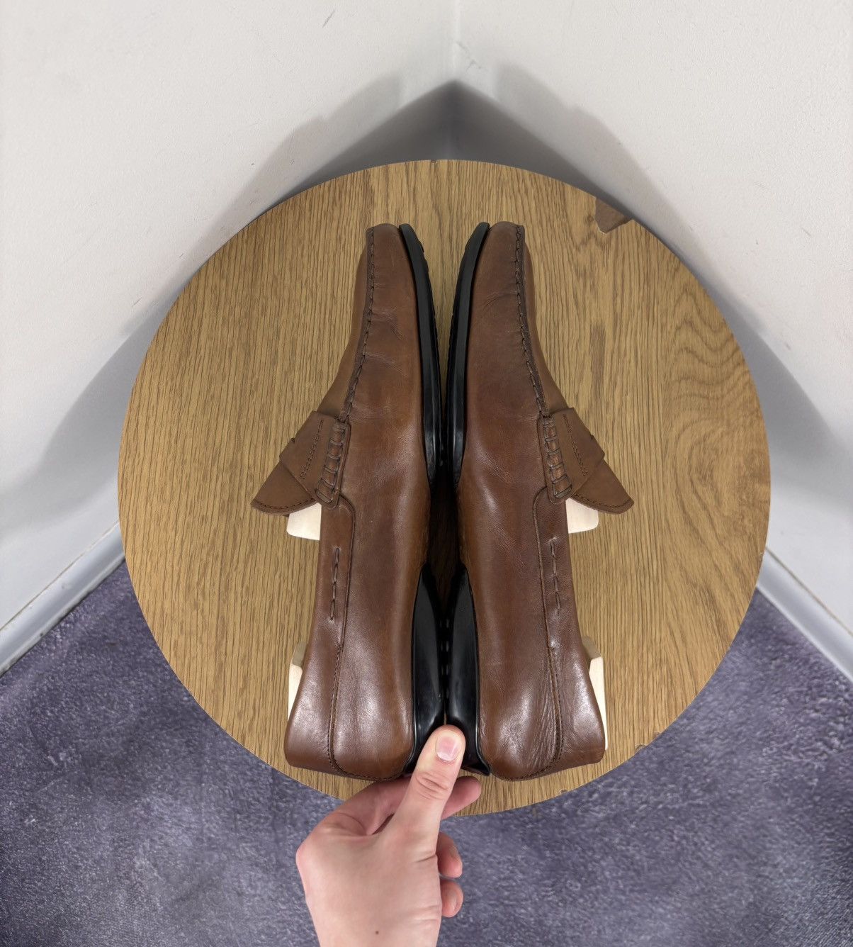 Tod's Tod’s Men’s Brown Leather Gommino Penny Loafers Shoes Size US 9 / EU 42 - 16 Thumbnail