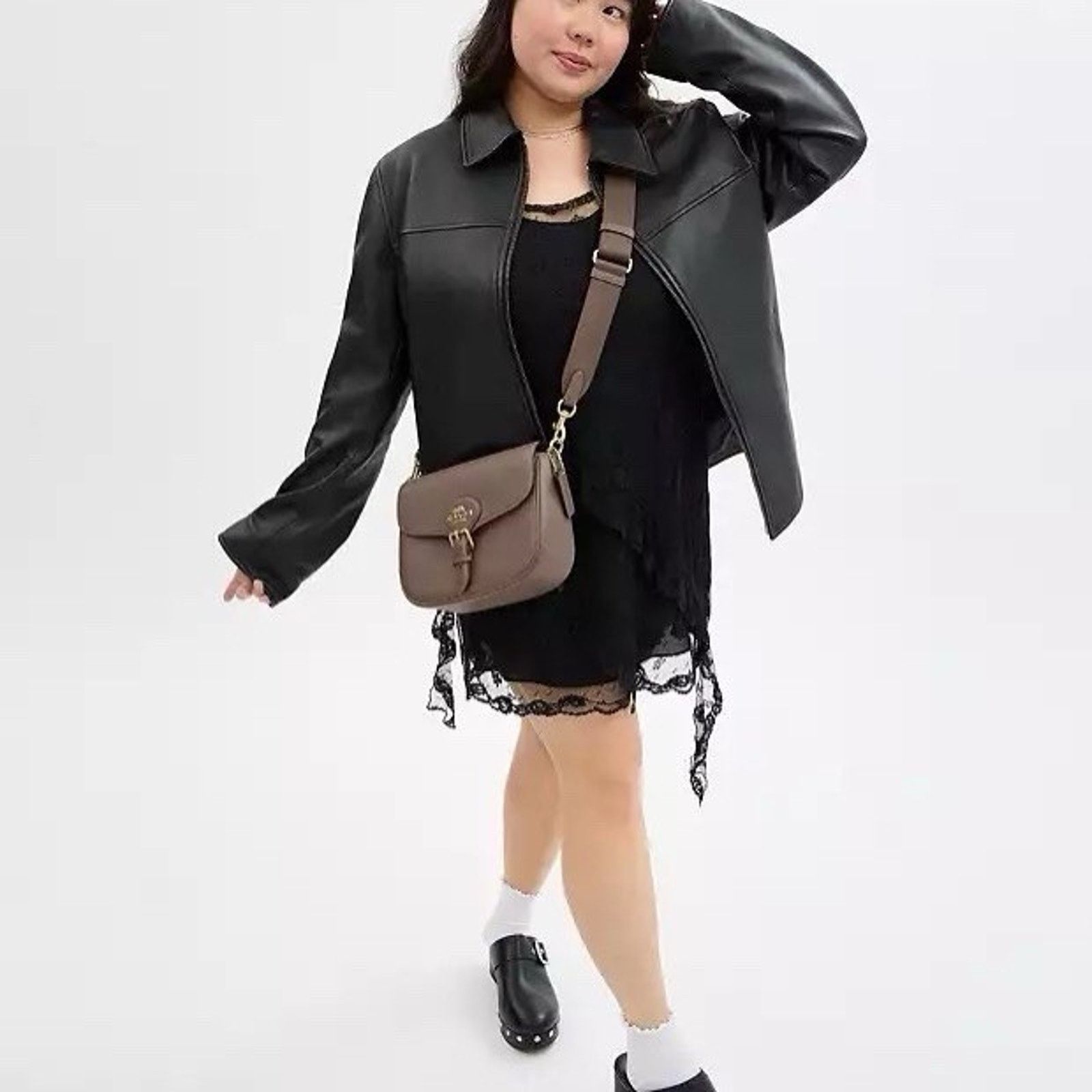 Coach NWT COACH Amelia Saddle Shoulder Bag CP107 Gold/Dark Stone Size ONE SIZE - 8 Thumbnail