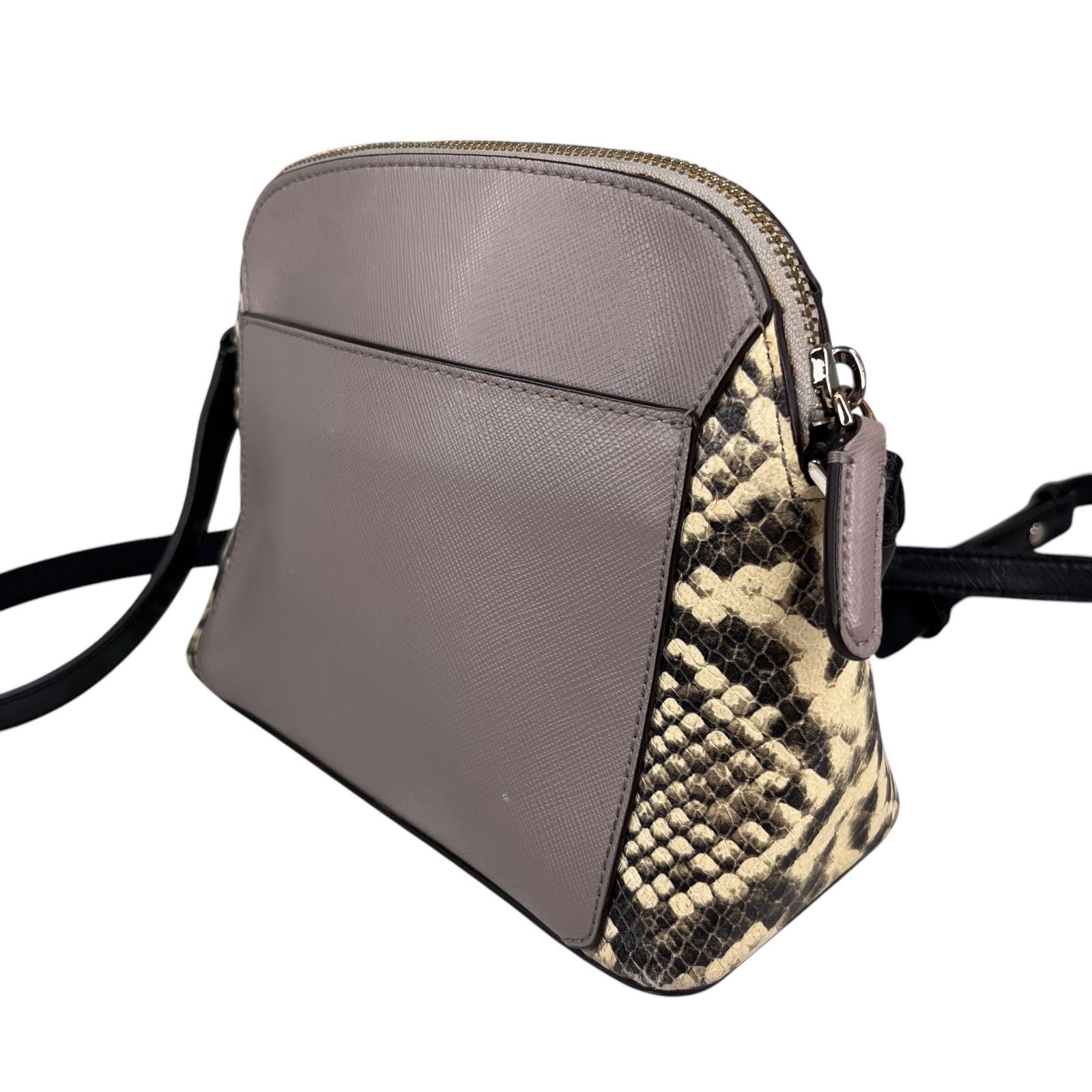 Kate Spade Kate Spade NY Louise Python Embossed Taupe Crossbody Purse Size ONE SIZE - 8 Thumbnail