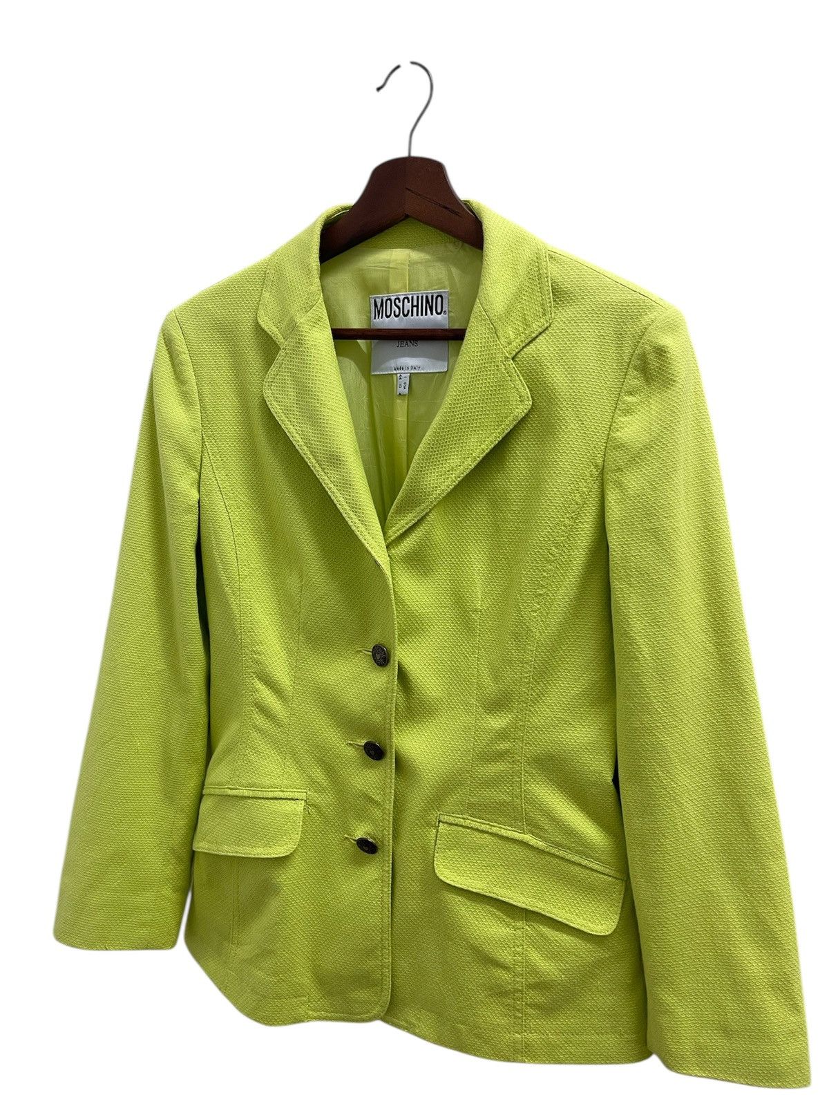 Moschino Moschino Light Green Buttons Blazer Size XS / US 0-2 / IT 36-38 - 5 Thumbnail