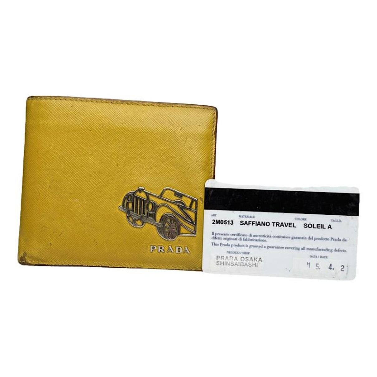 Prada Yellow Leather Small Bag Size ONE SIZE - 1 Thumbnail