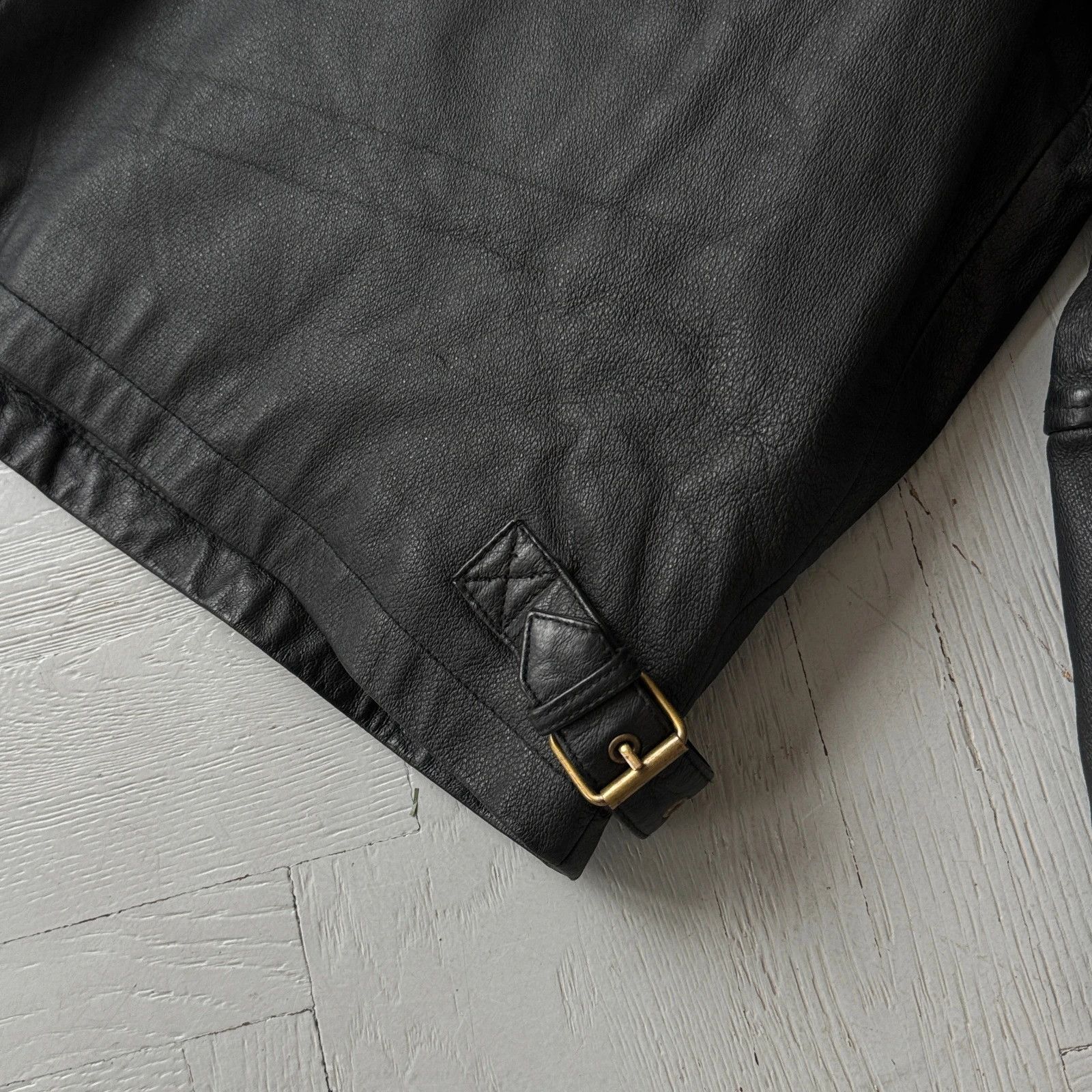 Vintage Vintage Real Leather Lakekand Collared Gangster Jacket Size US XL / EU 56 / 4 - 8 Thumbnail