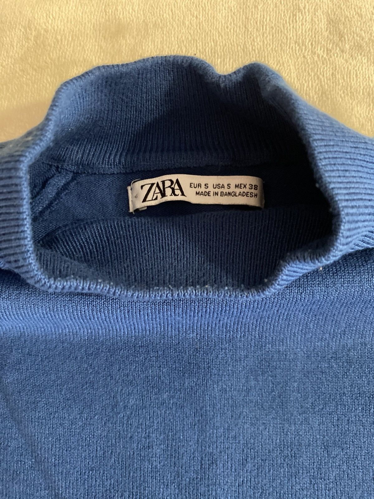 Zara Zara Blue Turtleneck Sweater Size US S / EU 44-46 / 1 - 2 Thumbnail