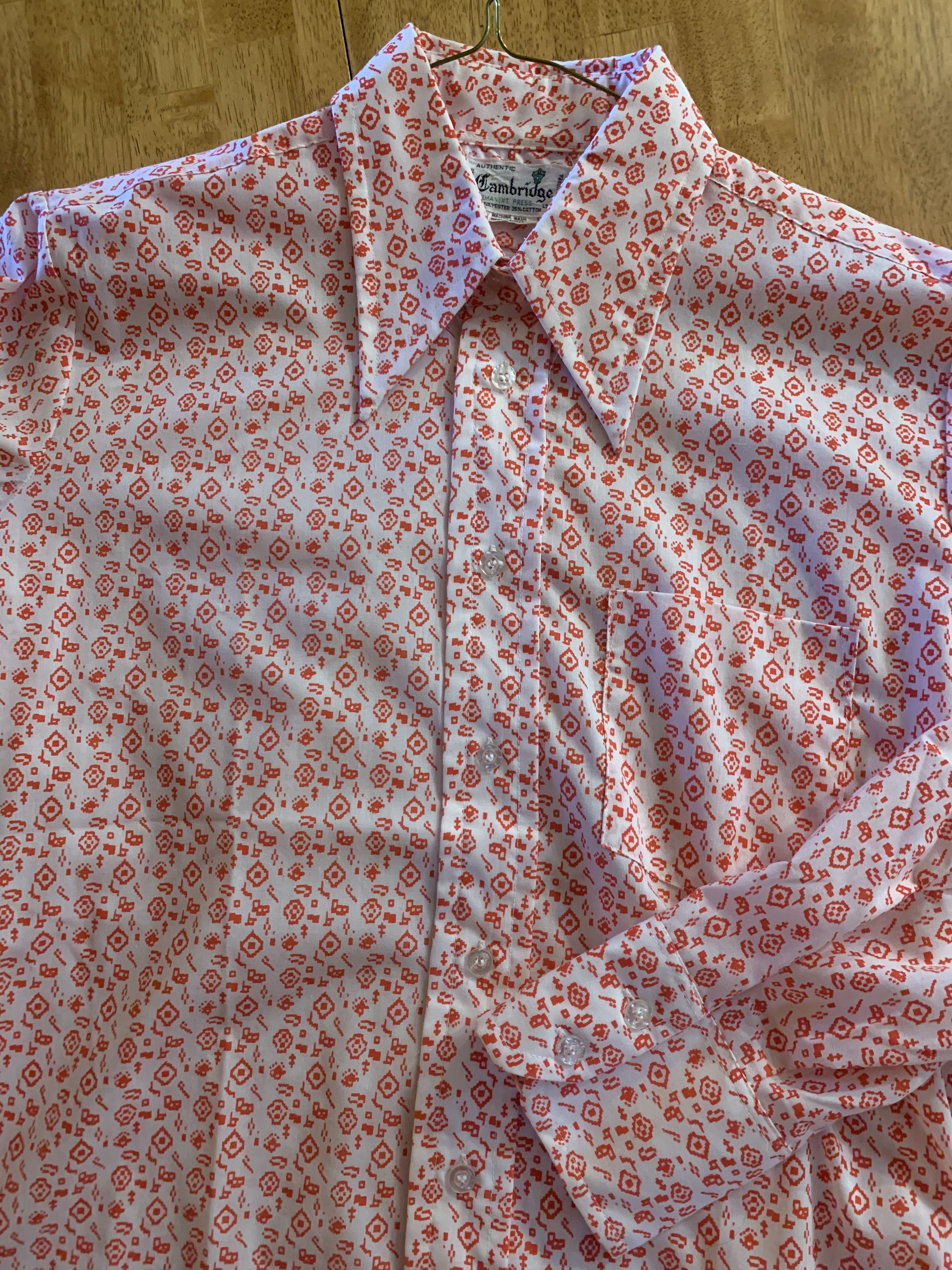Vintage Vintage Cambridge Patterned Dress Shirt Size US M / EU 48-50 / 2 - 2 Thumbnail