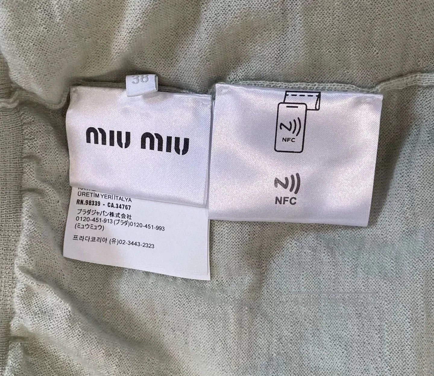 Miu Miu Miumiu Mint Green V. Size S / US 4 / IT 40 - 6 Thumbnail