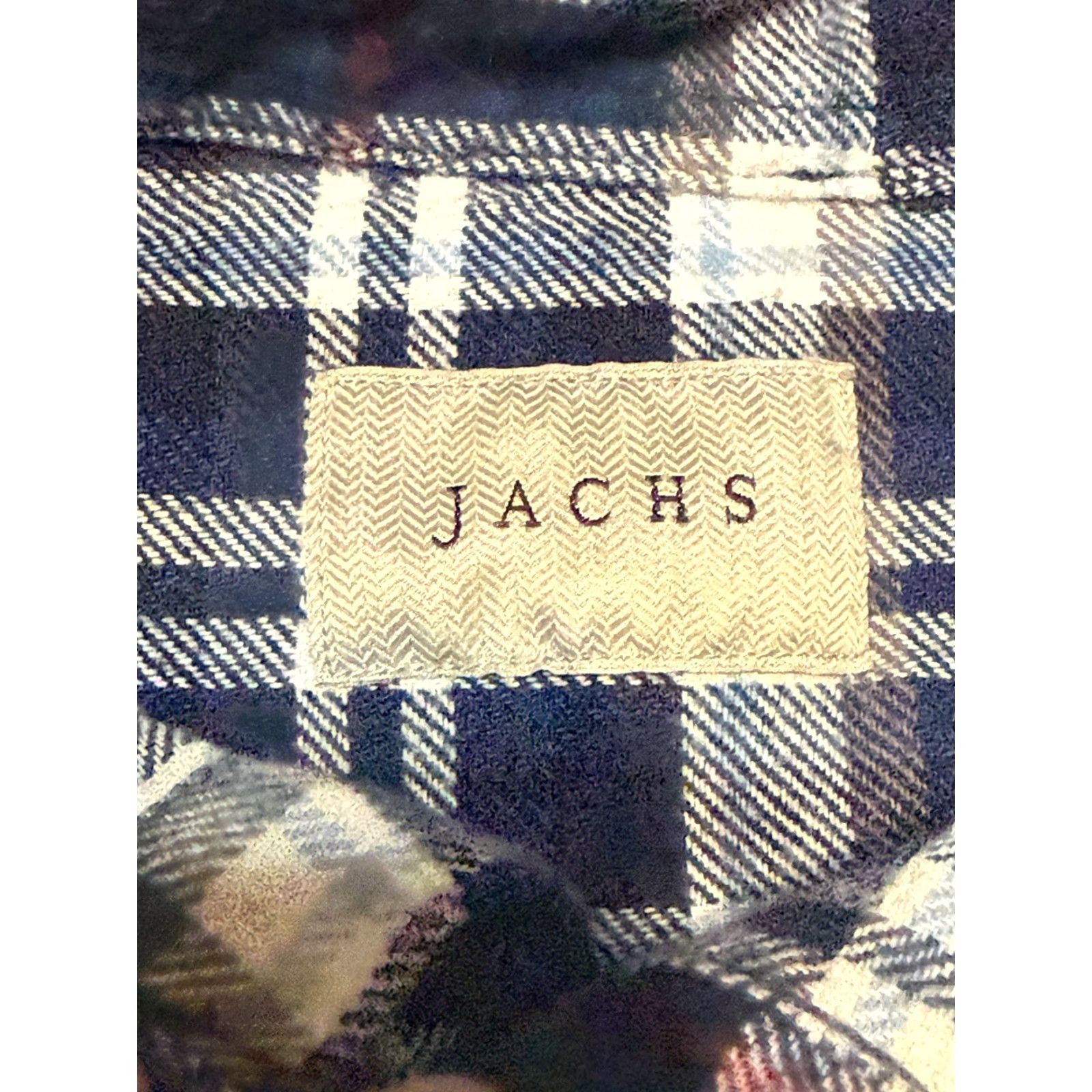 Vintage Jachs Shirt Men's XL Tall Plaid Blue White Red Long Sleeve Button Up Size US XL / EU 56 / 4 - 5 Thumbnail