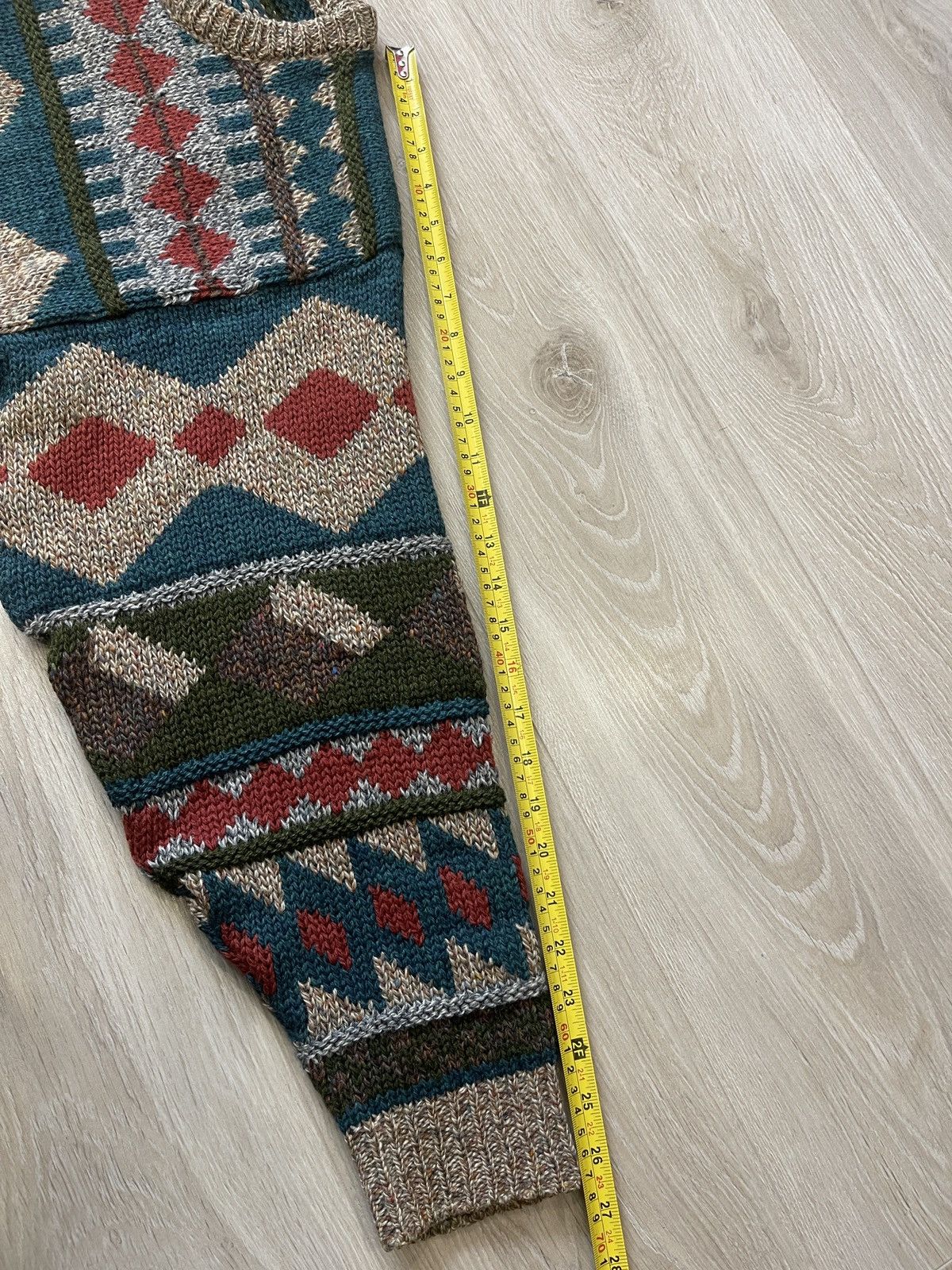 Designer × Vintage Gaeltarra Mens rare Nordic Wool Sweater knit jumper Ireland Size US L / EU 52-54 / 3 - 7 Thumbnail