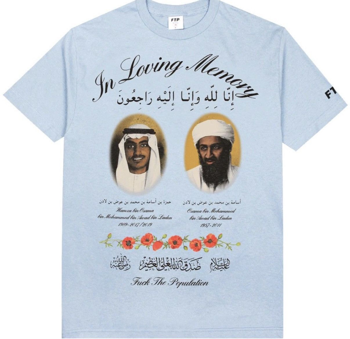 Fuck The Population FTP IN LOVING MEMORY Size US L / EU 52-54 / 3 - 2 Thumbnail