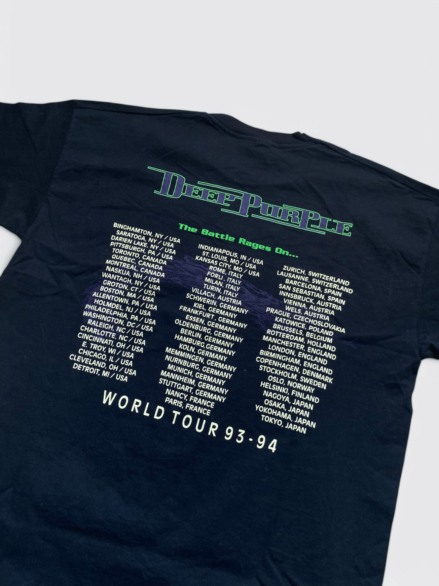 Vintage Deep Purple Vintage 1993 Tshirt Size US XL / EU 56 / 4 - 2 Thumbnail