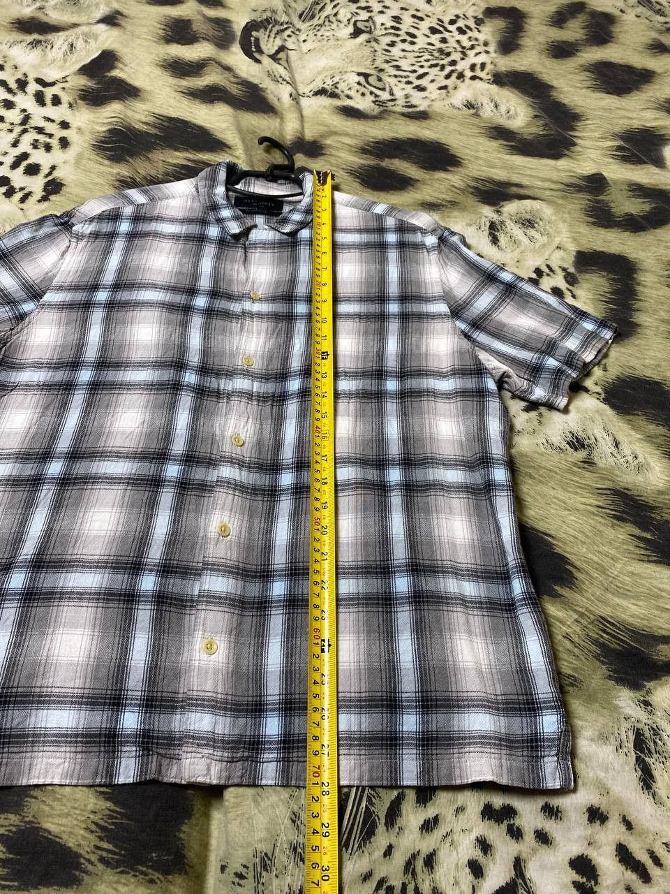 Allsaints × Vintage Allsaints Short Sleeve Plaid Button Up Size US M / EU 48-50 / 2 - 11 Thumbnail
