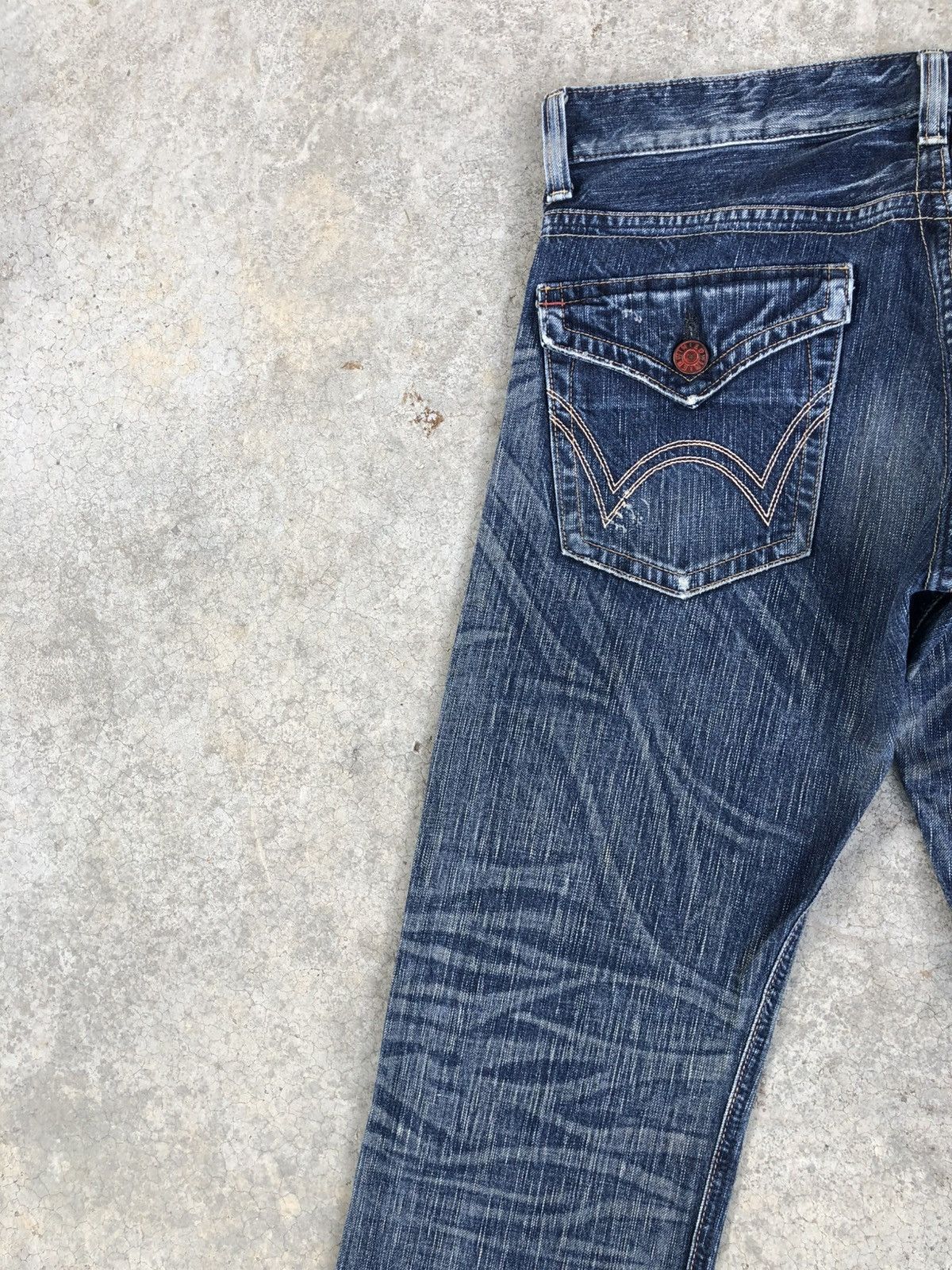 Who Decides War Edwin 503 Flared Jeans Bootcut Distressed Jeans Size US 34 / EU 50 - 9 Thumbnail