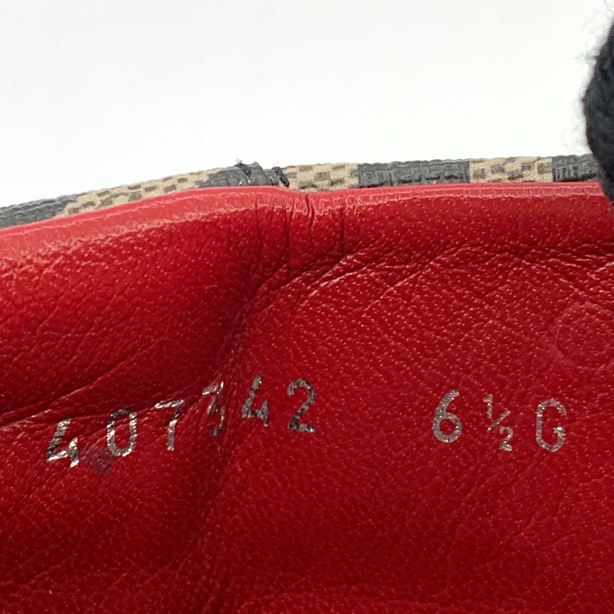 Gucci Gucci 6.5 / 40.5 Brown Logo Letter Line High Top Lace-Up Sne Size US 7.5 / EU 40-41 - 3 Thumbnail
