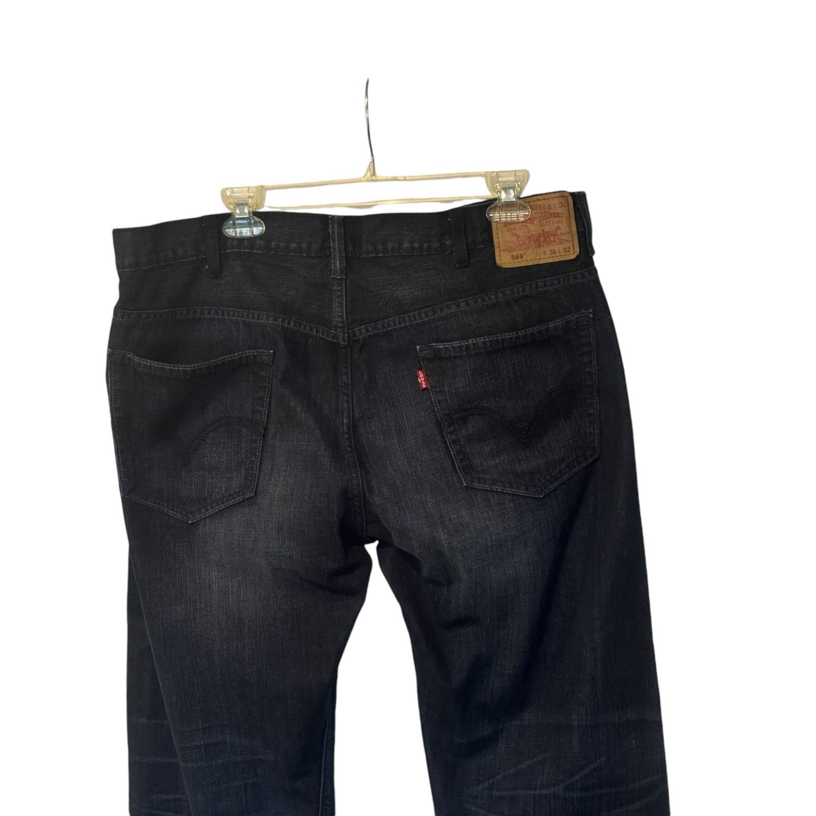 Levi's Vtg 36x32 Levi Strauss 569 Loose Straight Jeans Red Tag Dark Size US 36 / EU 52 - 7 Thumbnail