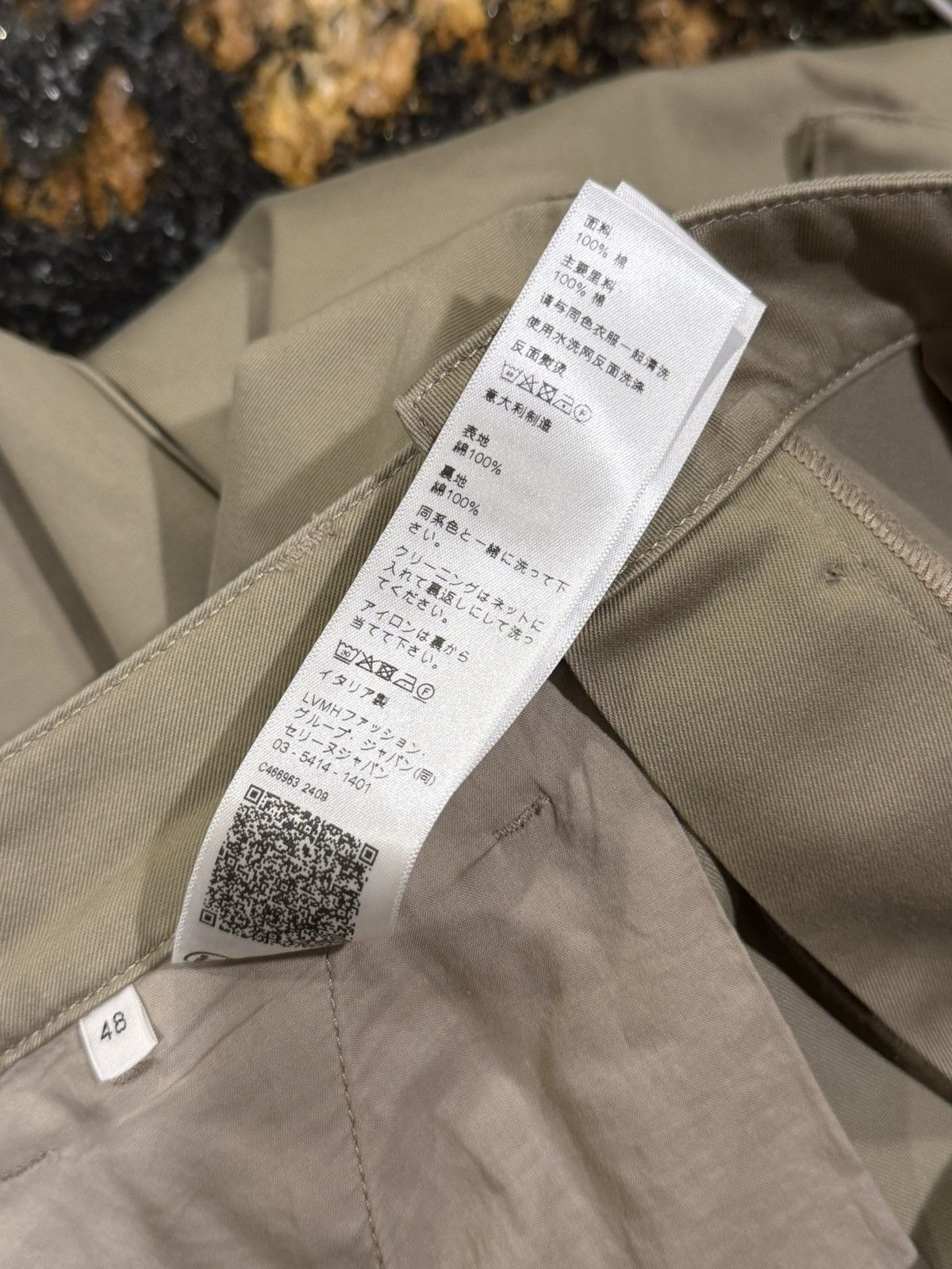 Celine Celine x Hedi Twill Khaki Logo Cargo Trouser Pants Size US 32 / EU 48 - 17 Thumbnail
