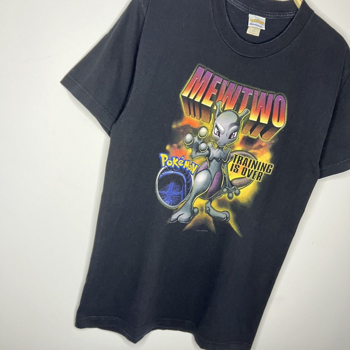 Nintendo × Pokemon × Vintage Vintage 1999 Nintendo Pokemon Mewtwo T-shirt Black Size US M / EU 48-50 / 2 - 3 Thumbnail