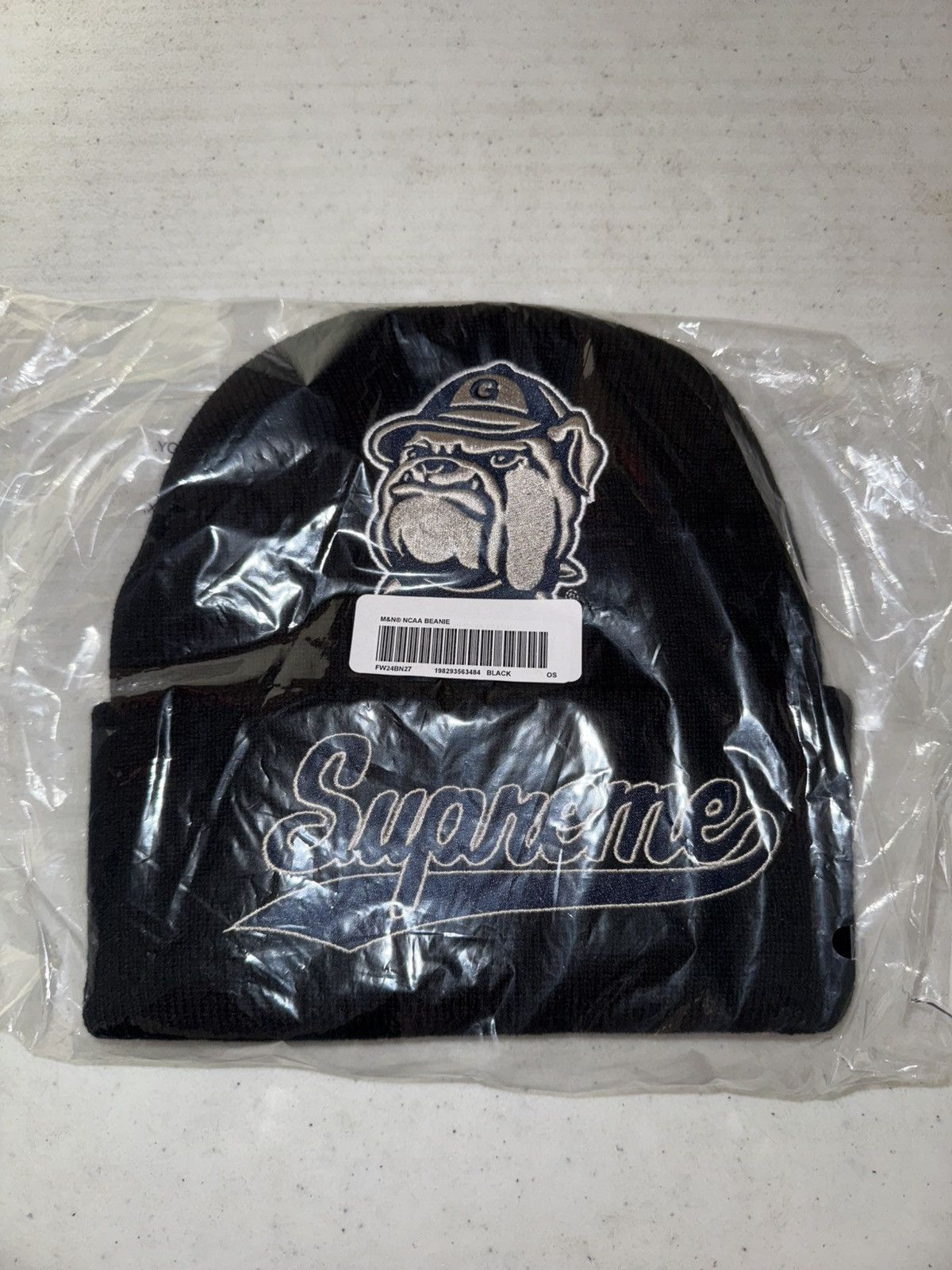 Mitchell & Ness × NCAA × Supreme Supreme Mitchell & Ness NCAA Georgetown Beanie Size ONE SIZE - 1 Thumbnail