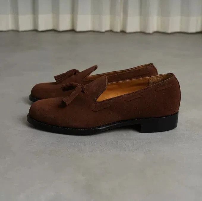 Forme D'Expression Forme Suede Tassel Loafer Shoes. Size US 9 / EU 42 - 3 Thumbnail